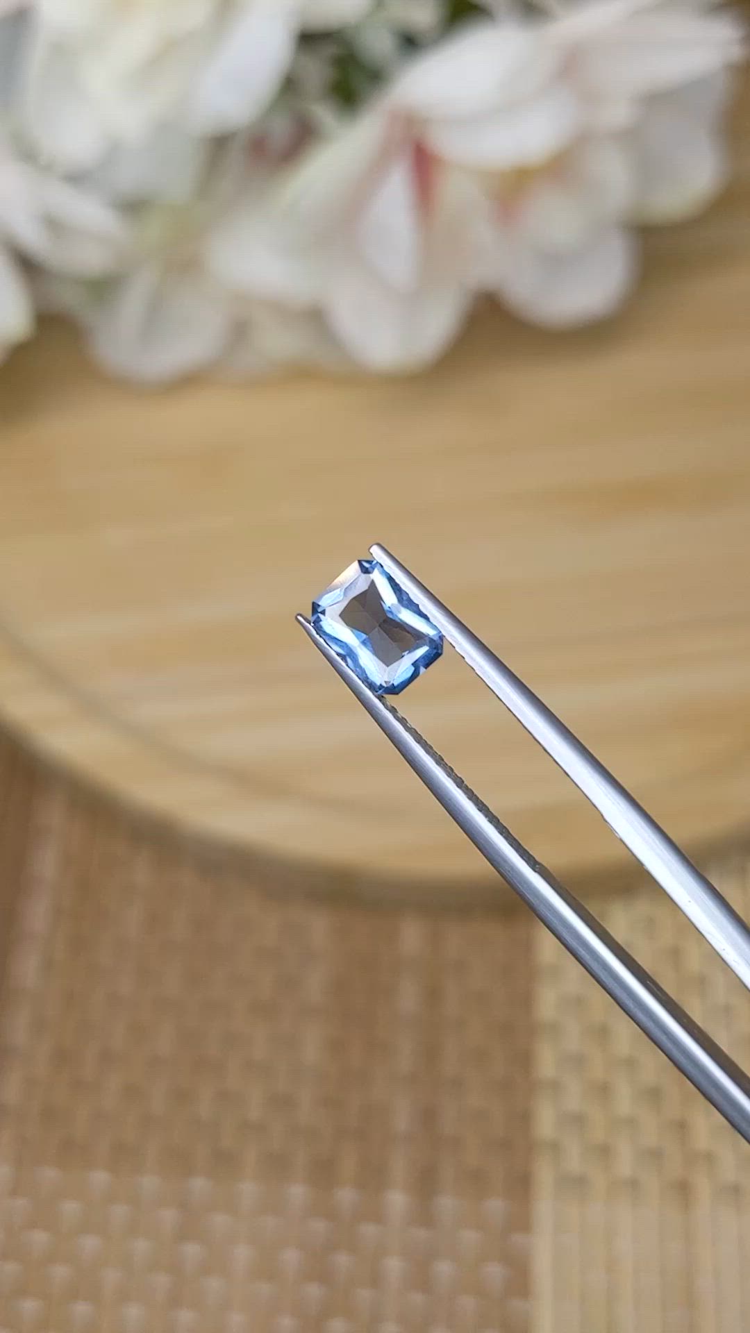 1.01 Ct. Blue Spinel from Ceylon (Sri Lanka) Size Video