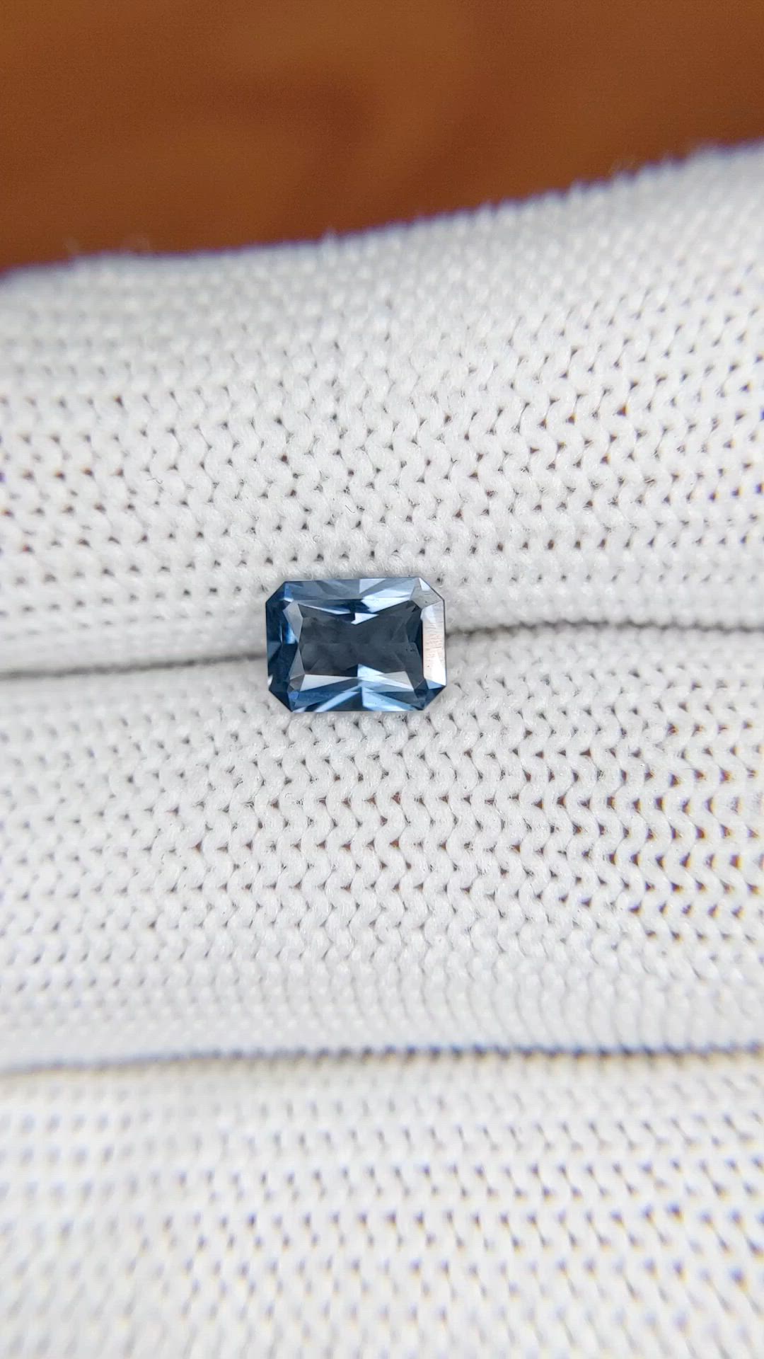 1.01 Ct. Blue Spinel from Ceylon (Sri Lanka) Size Video
