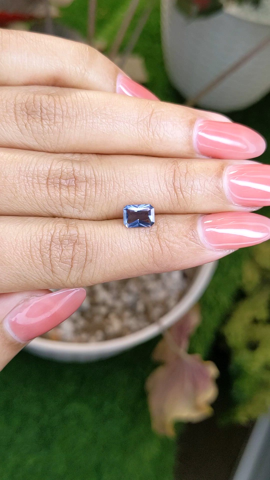 1.01 Ct. Blue Spinel from Ceylon (Sri Lanka) Size Video