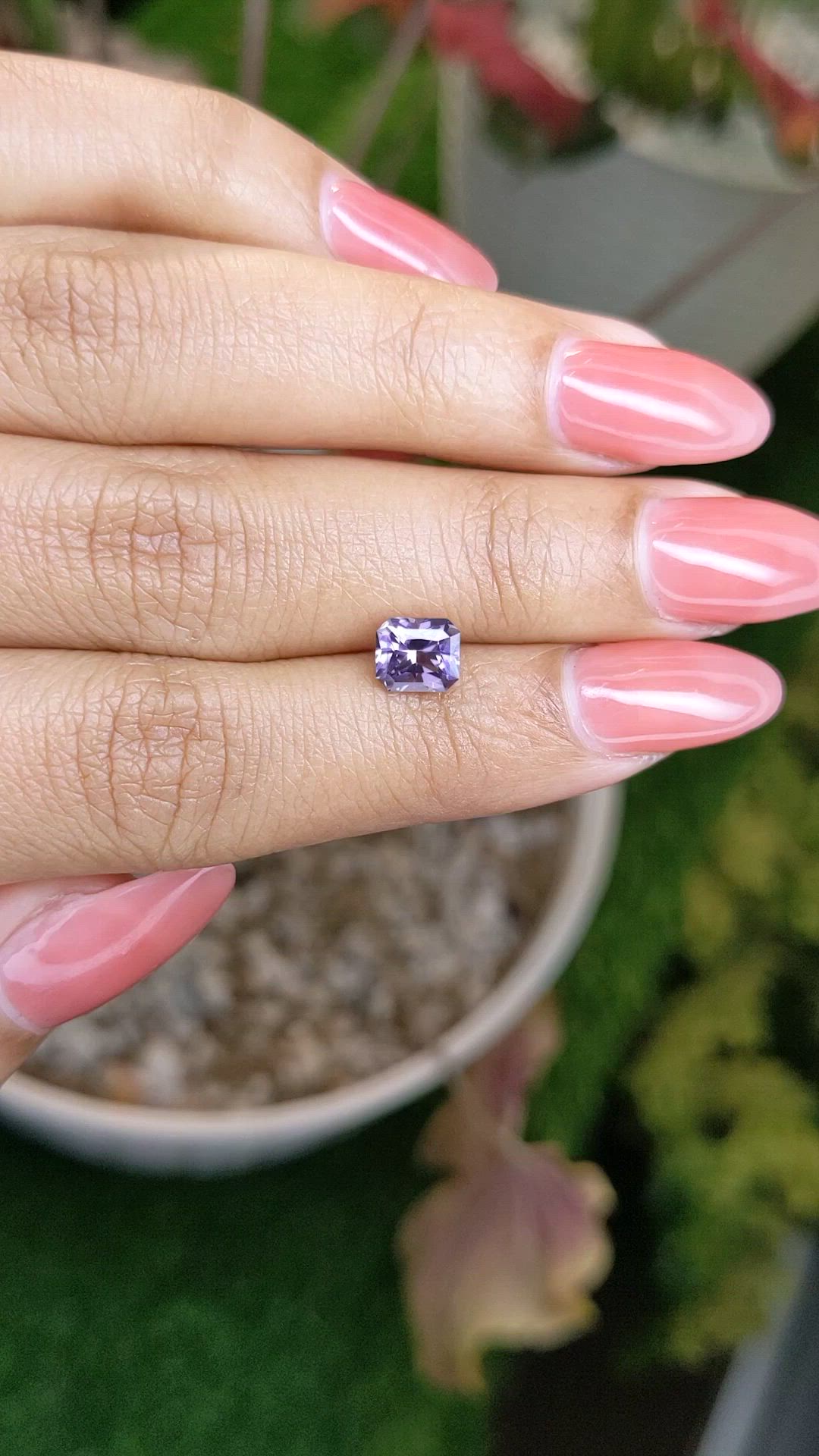 1.13 Ct. Purple Spinel from Ceylon (Sri Lanka) Size Video