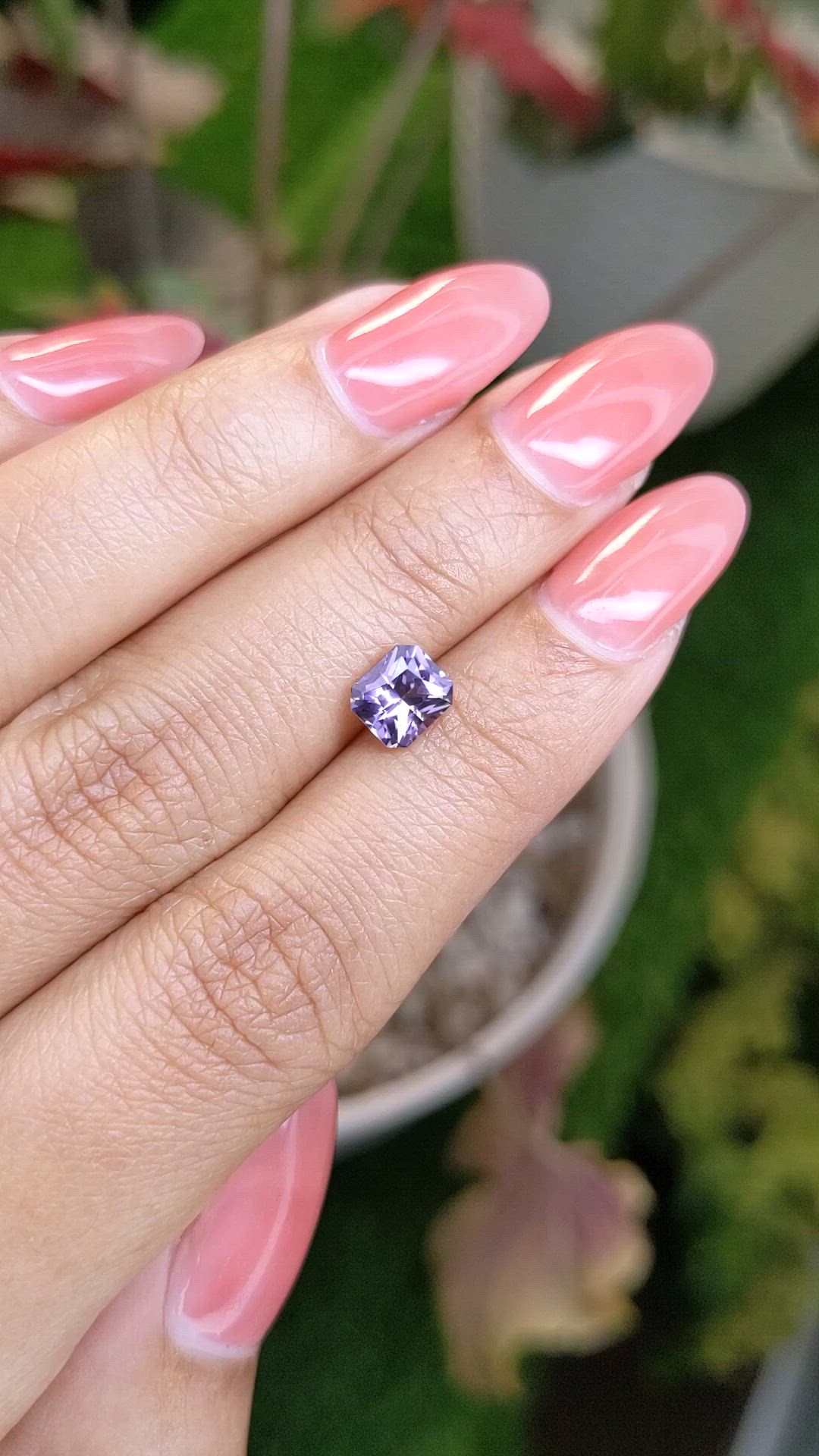 1.13 Ct. Purple Spinel from Ceylon (Sri Lanka) Size Video