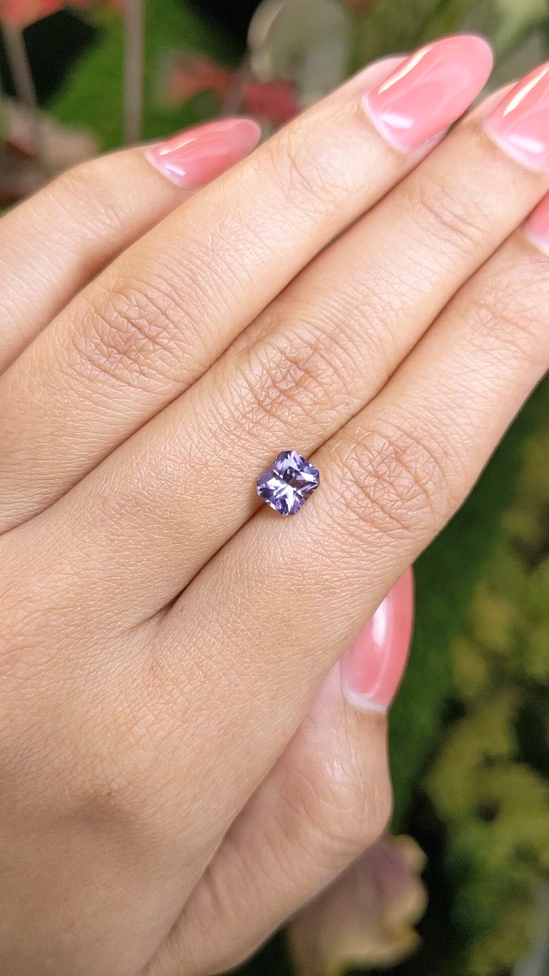 1.13 Ct. Purple Spinel from Ceylon (Sri Lanka) Size Video