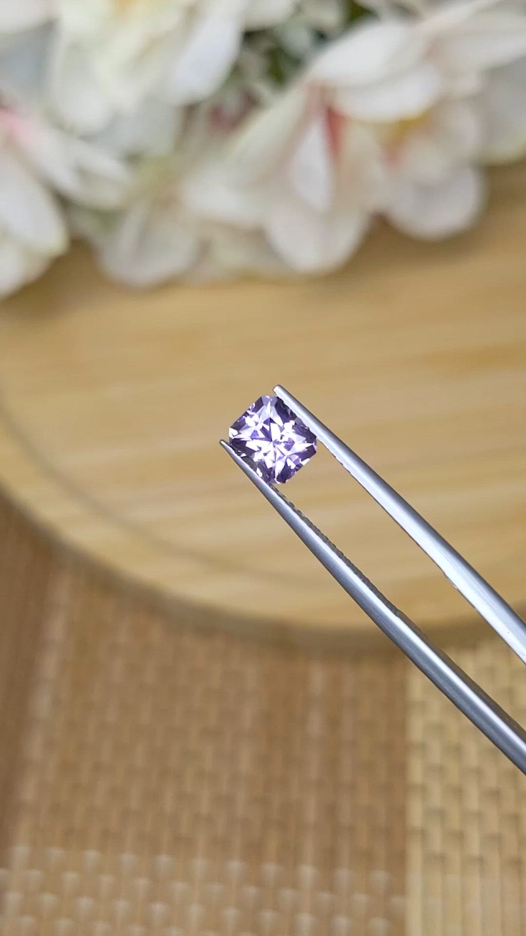 1.13 Ct. Purple Spinel from Ceylon (Sri Lanka) Size Video