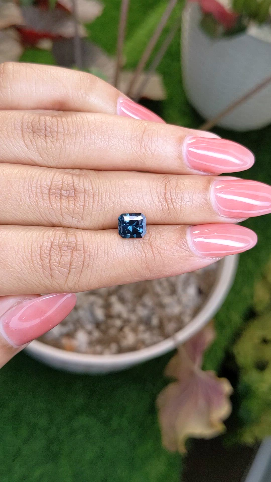 1.71 Ct. Greenish Blue Spinel from Ceylon (Sri Lanka) Size Video