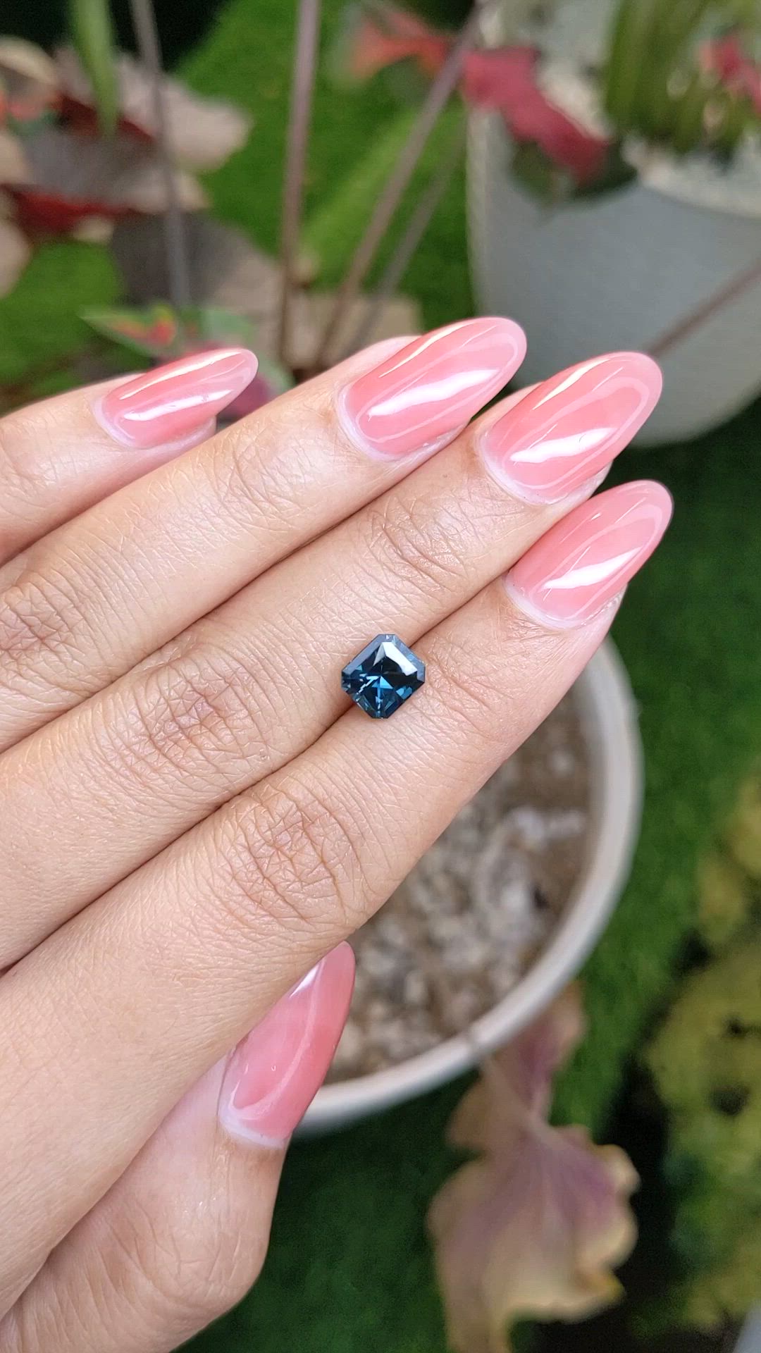 1.71 Ct. Greenish Blue Spinel from Ceylon (Sri Lanka) Size Video