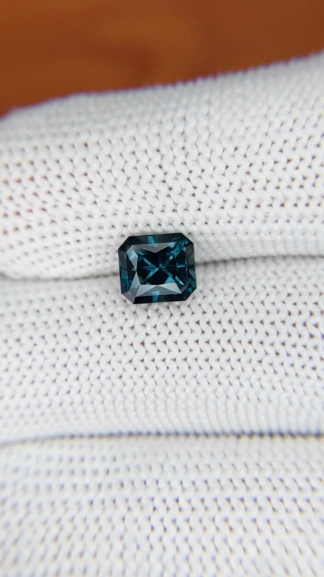 1.71 Ct. Greenish Blue Spinel from Ceylon (Sri Lanka) Size Video