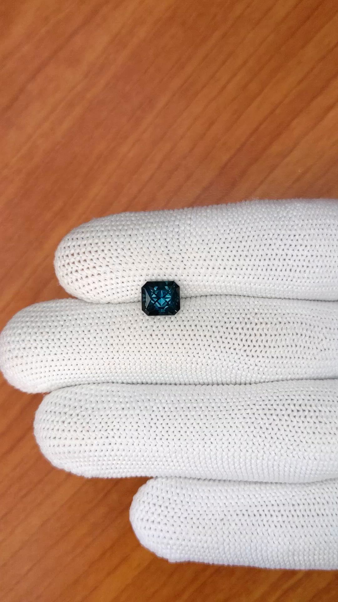1.71 Ct. Greenish Blue Spinel from Ceylon (Sri Lanka) Size Video