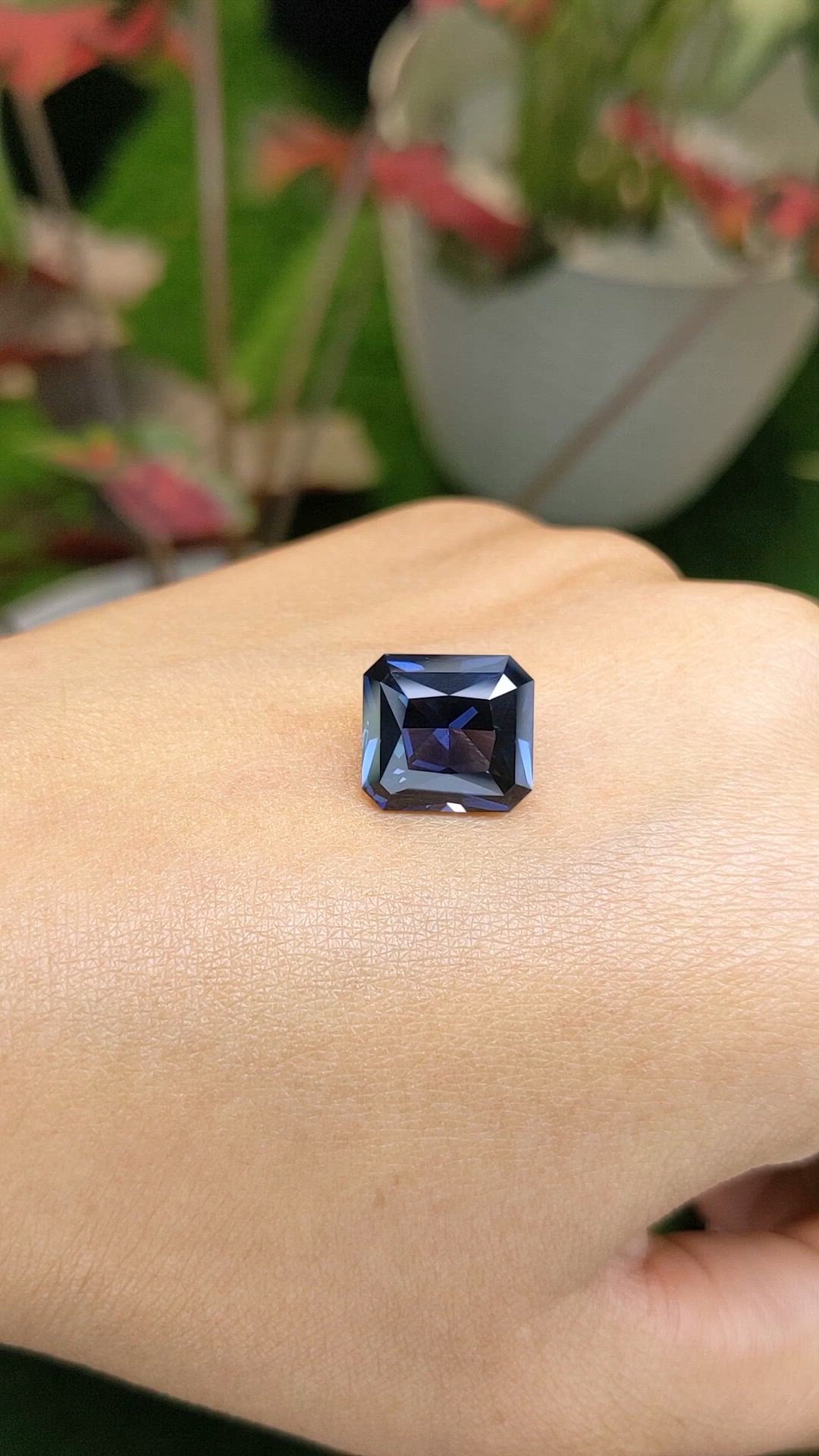 8.61 Ct. Blue Spinel from Ceylon (Sri Lanka) Size Video