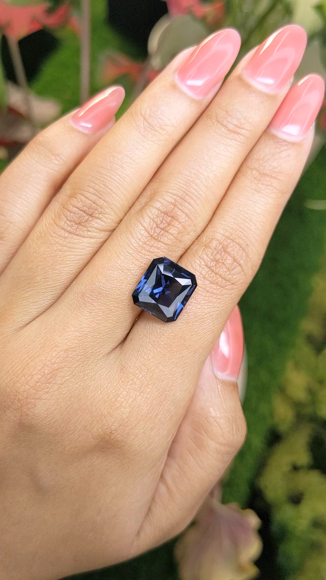 8.61 Ct. Blue Spinel from Ceylon (Sri Lanka) Size Video