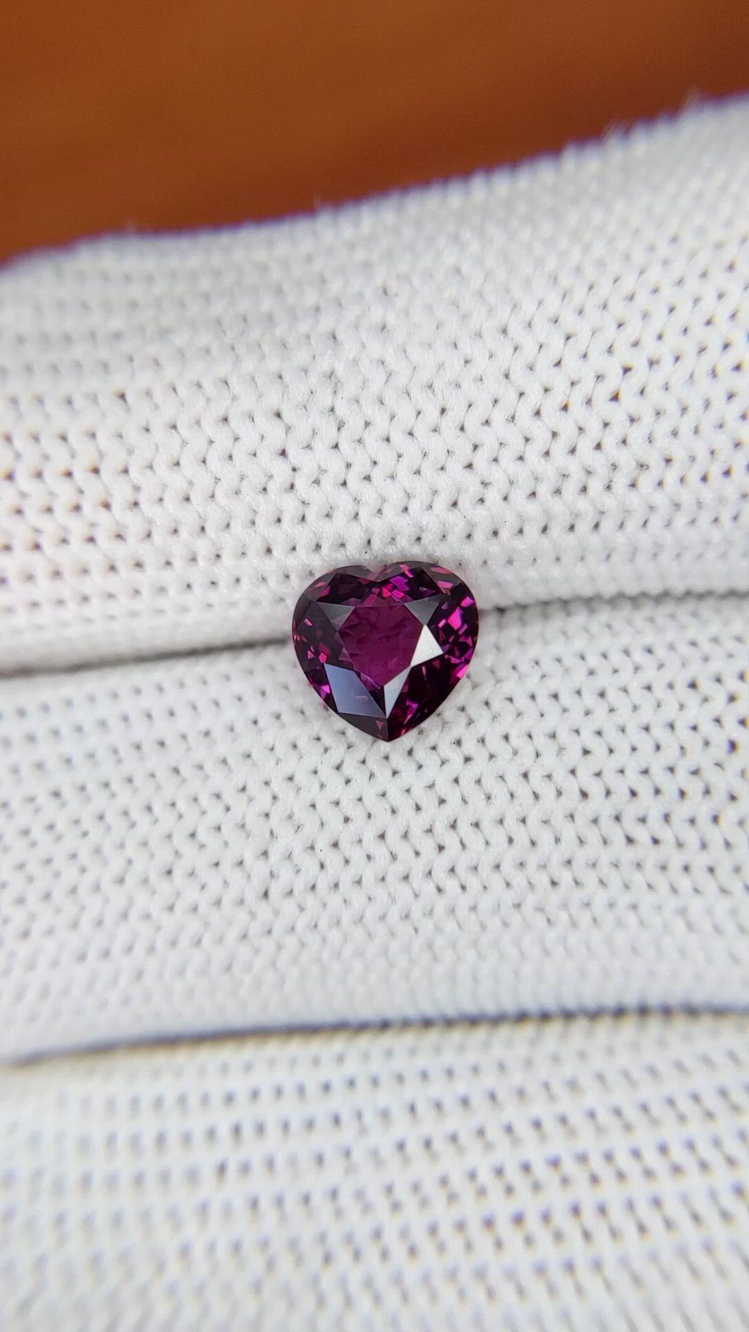 1.87 Ct. Purplish Pink Spinel from Ceylon (Sri Lanka) Size Video