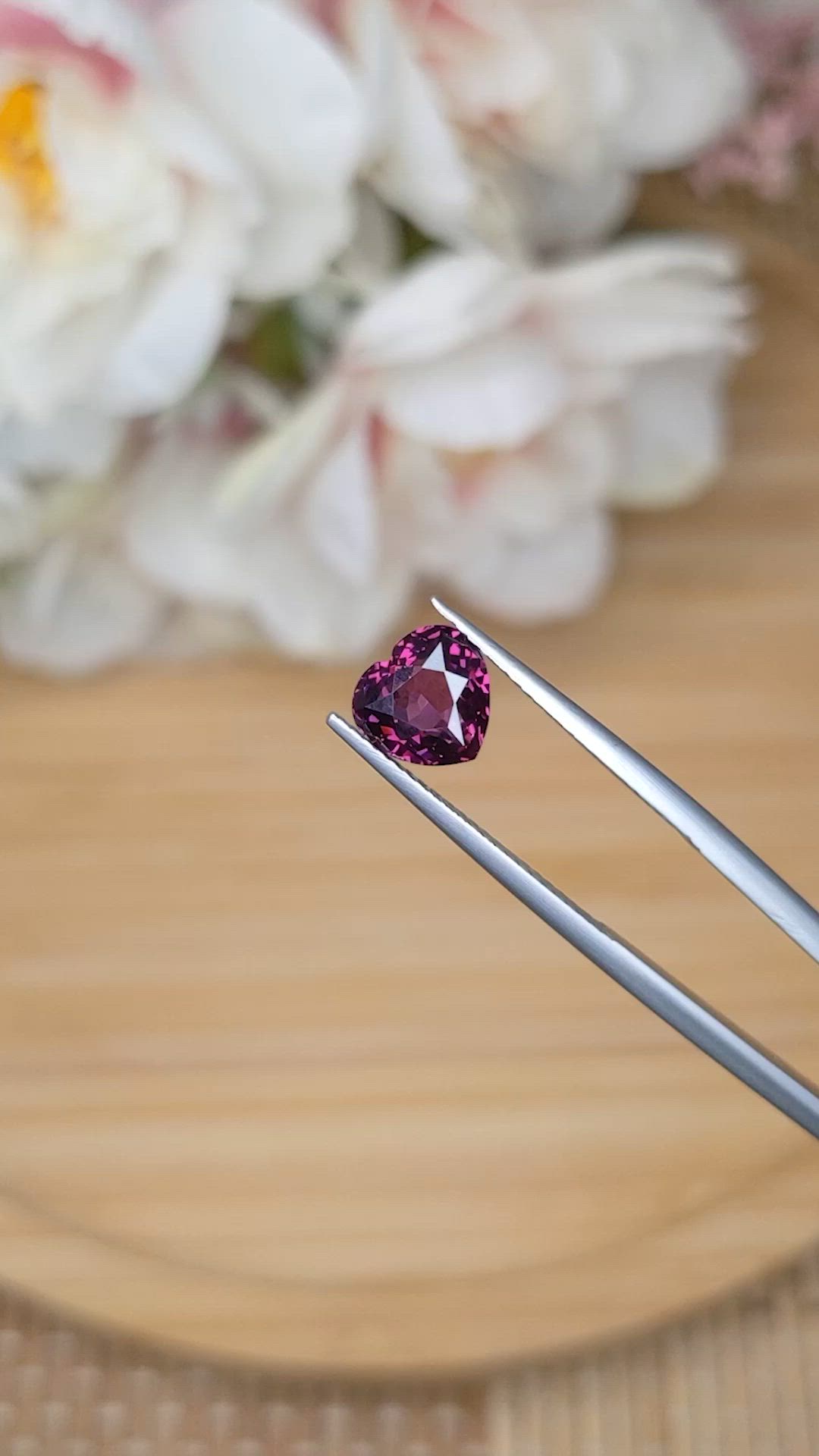 1.87 Ct. Purplish Pink Spinel from Ceylon (Sri Lanka) Size Video