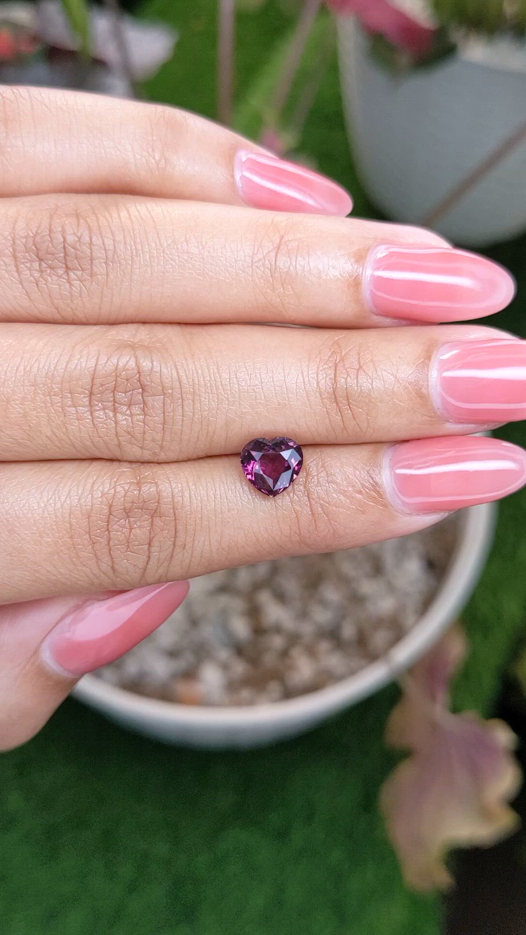 1.87 Ct. Purplish Pink Spinel from Ceylon (Sri Lanka) Size Video