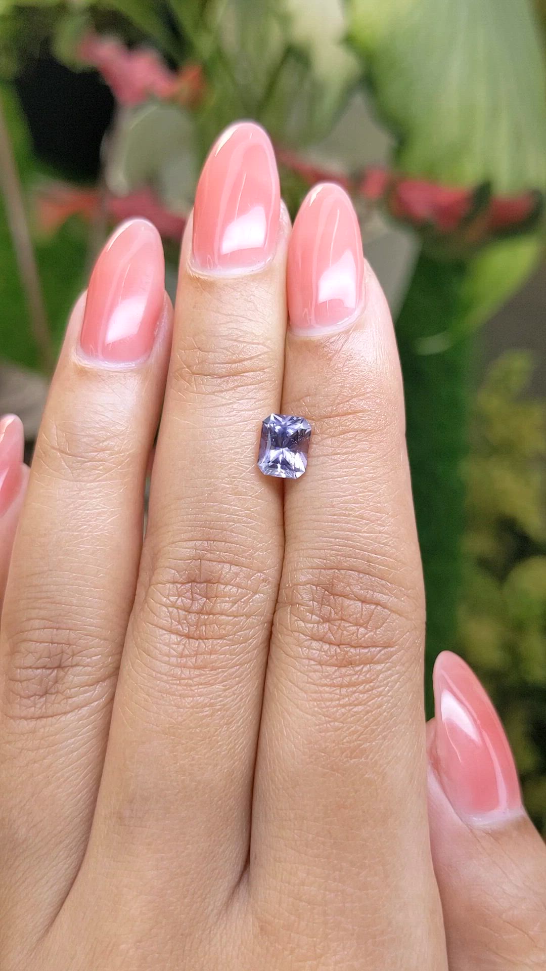 1.15 Ct. Violet Spinel from Ceylon (Sri Lanka) Size Video