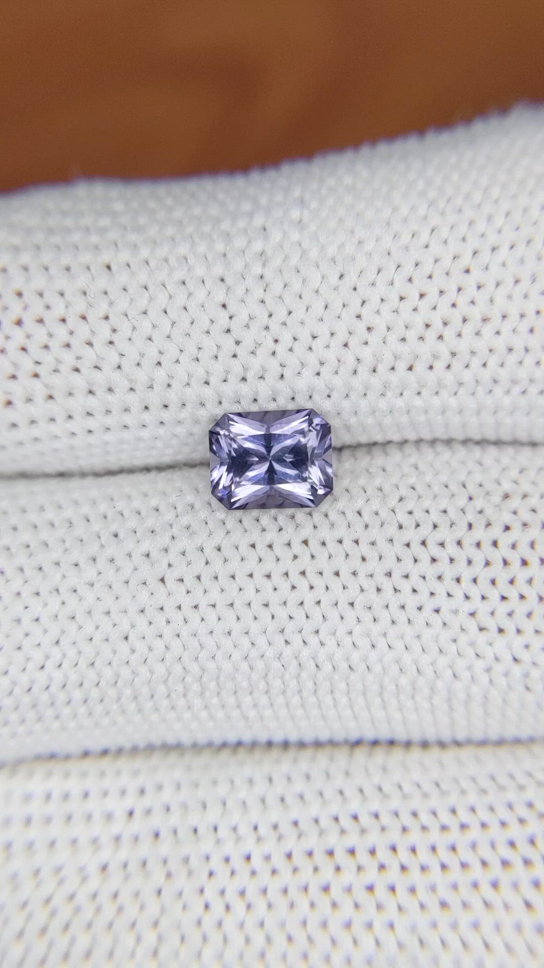 1.15 Ct. Violet Spinel from Ceylon (Sri Lanka) Size Video