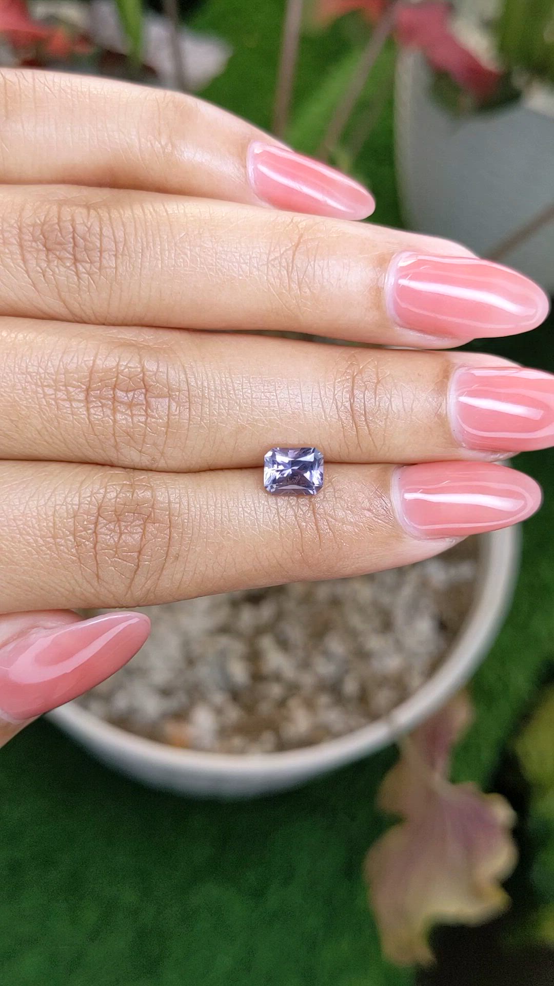 1.15 Ct. Violet Spinel from Ceylon (Sri Lanka) Size Video