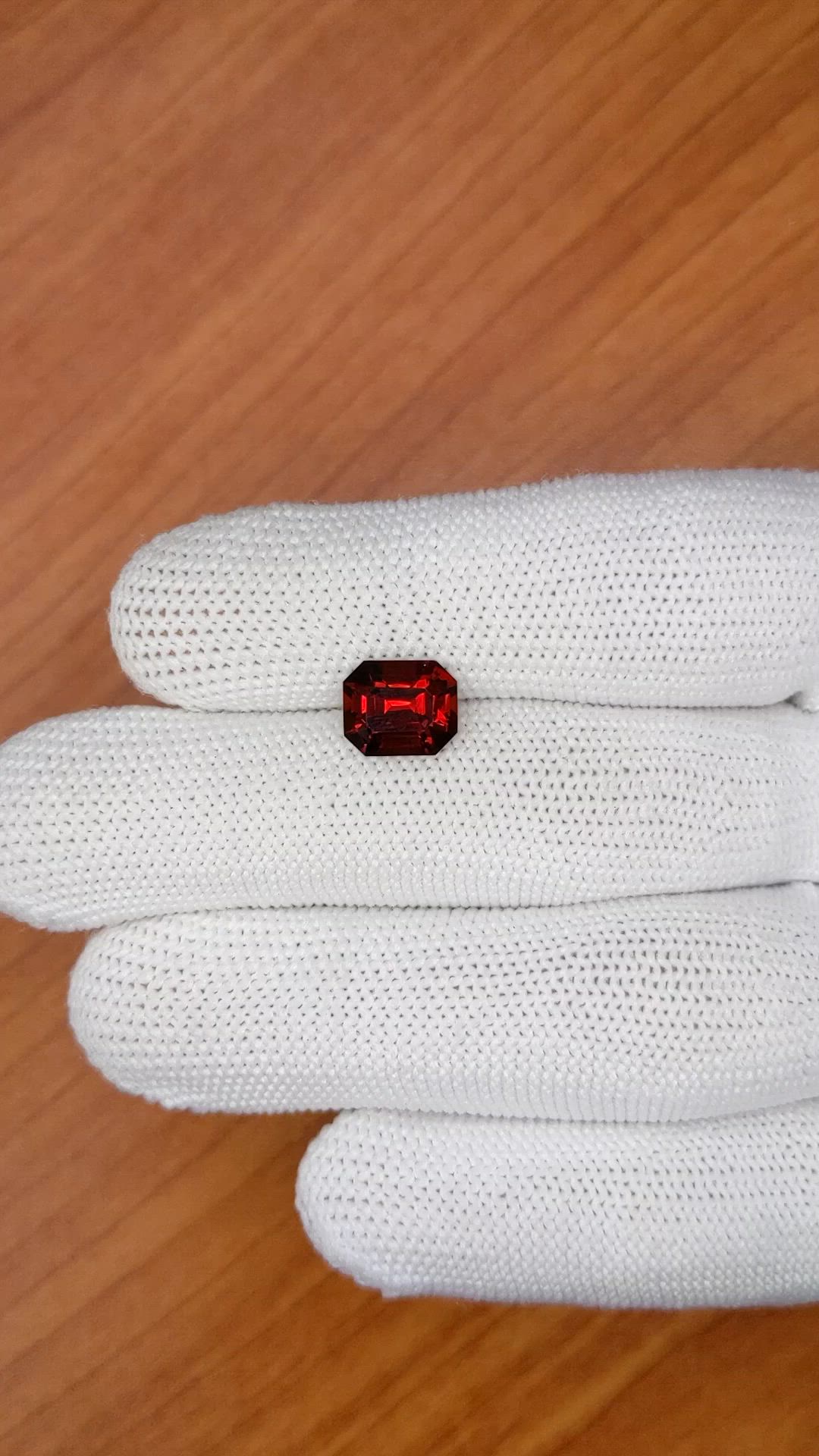 3.25 Ct. Orangish Red Hessonite Garnet from Madagascar Size Video