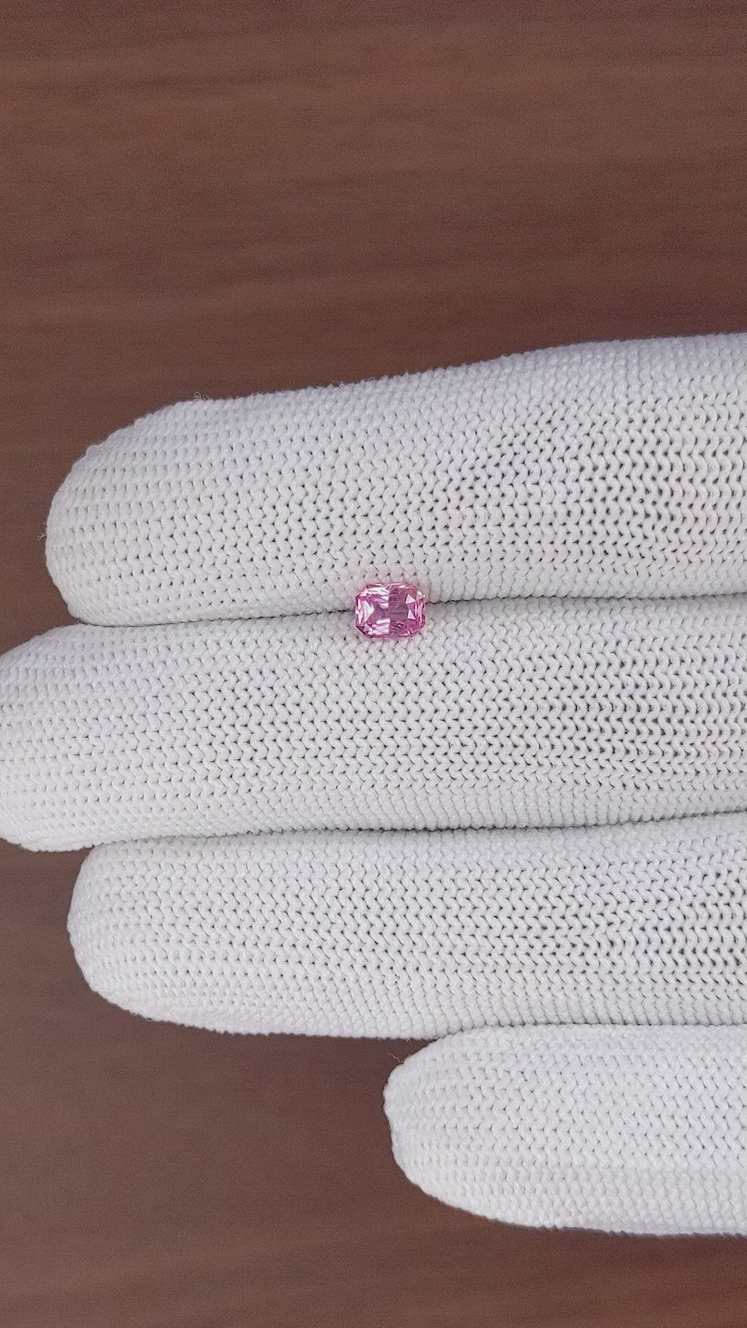 0.49 Ct. Pink Spinel from Tanzania Size Video