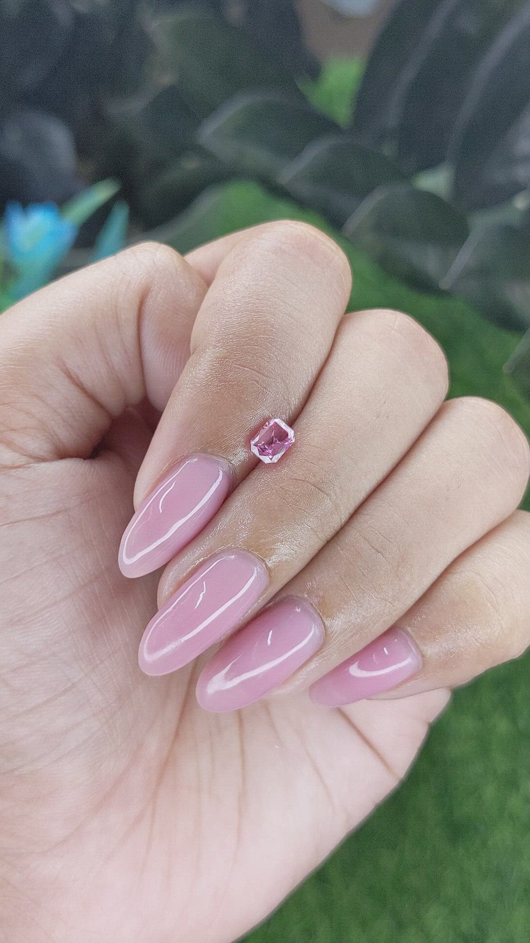 0.49 Ct. Pink Spinel from Tanzania Size Video