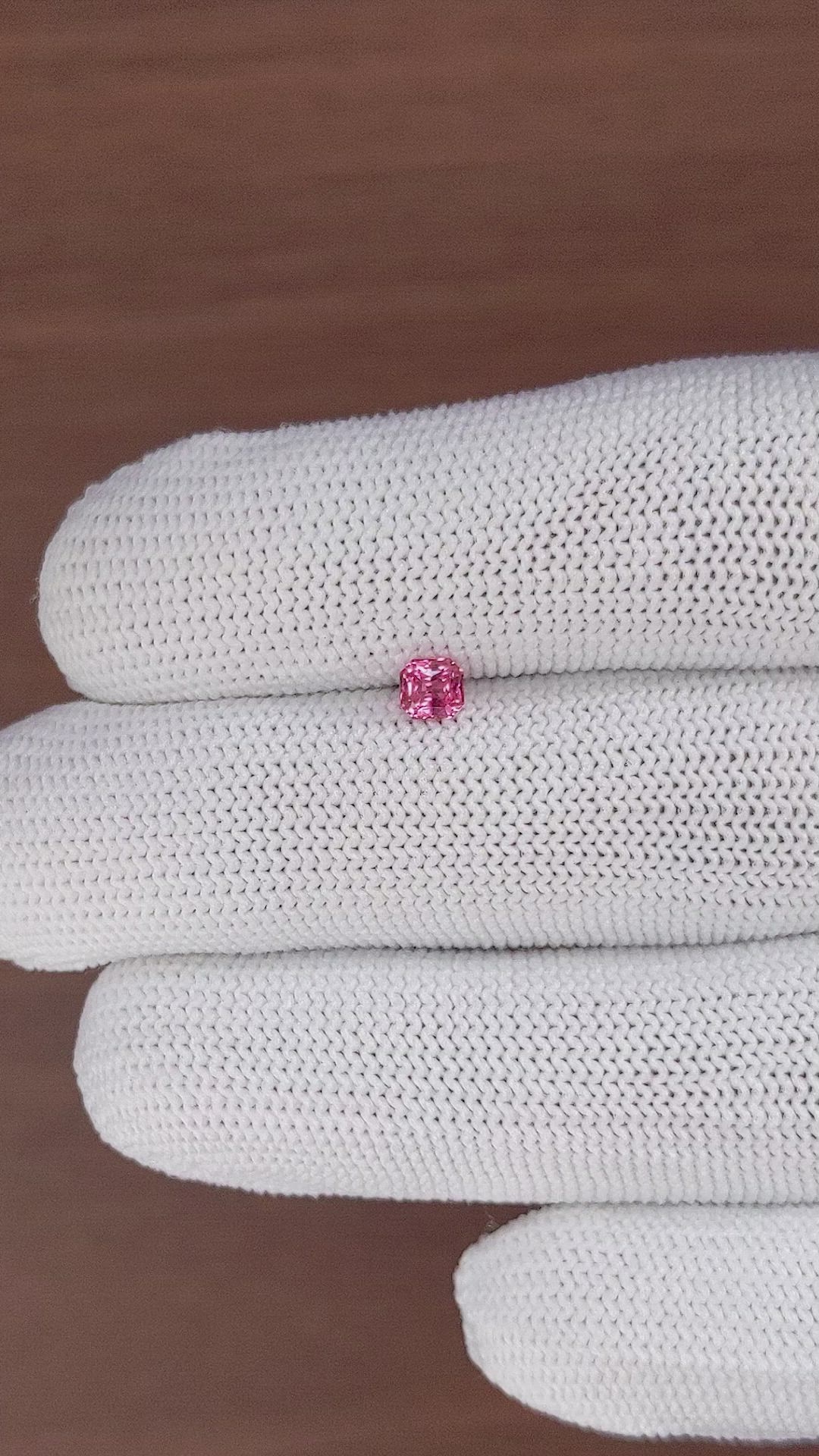0.36 Ct. Reddish Pink Spinel from Tanzania Size Video