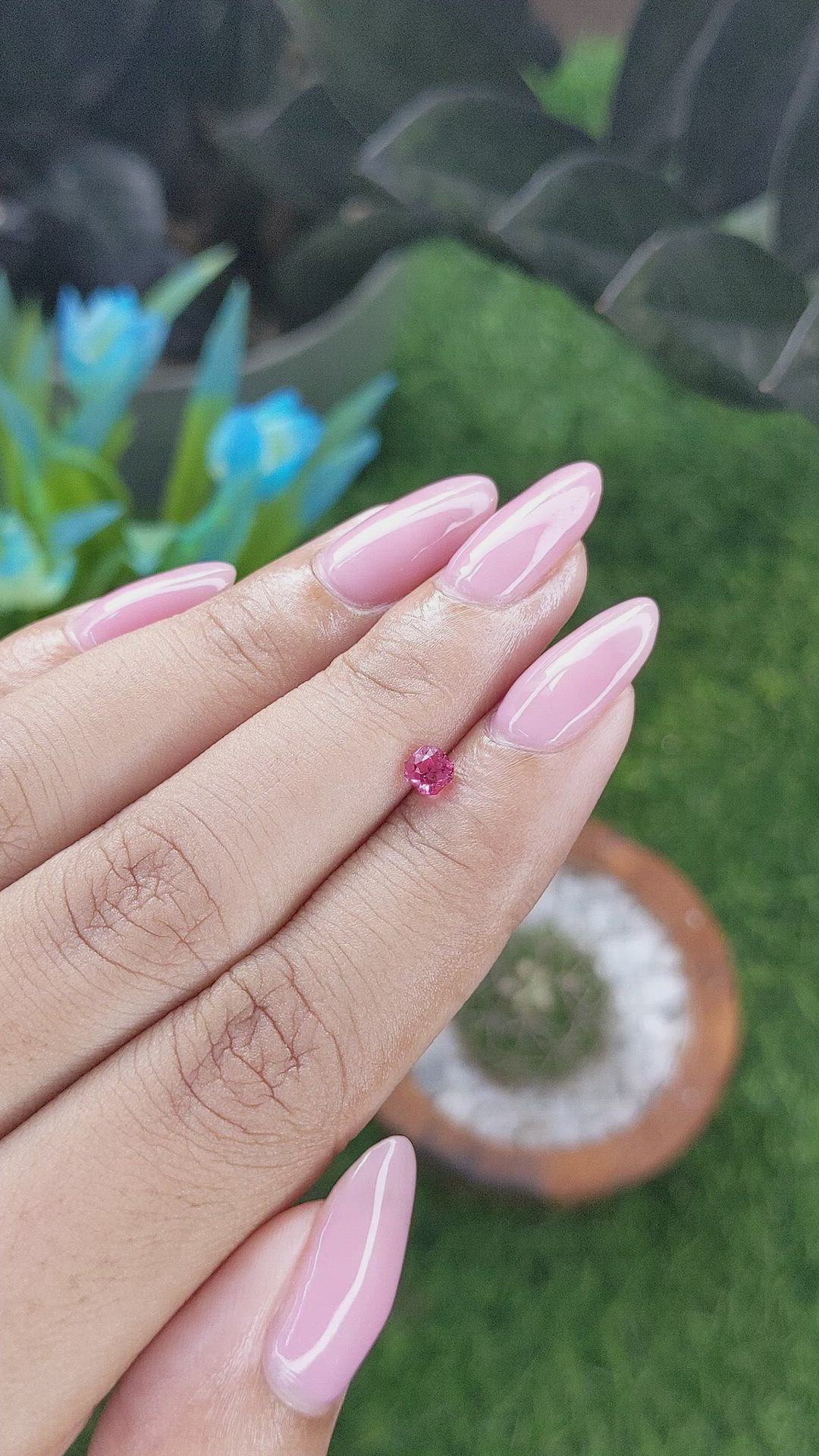 0.37 Ct. Pink Spinel from Tanzania Size Video