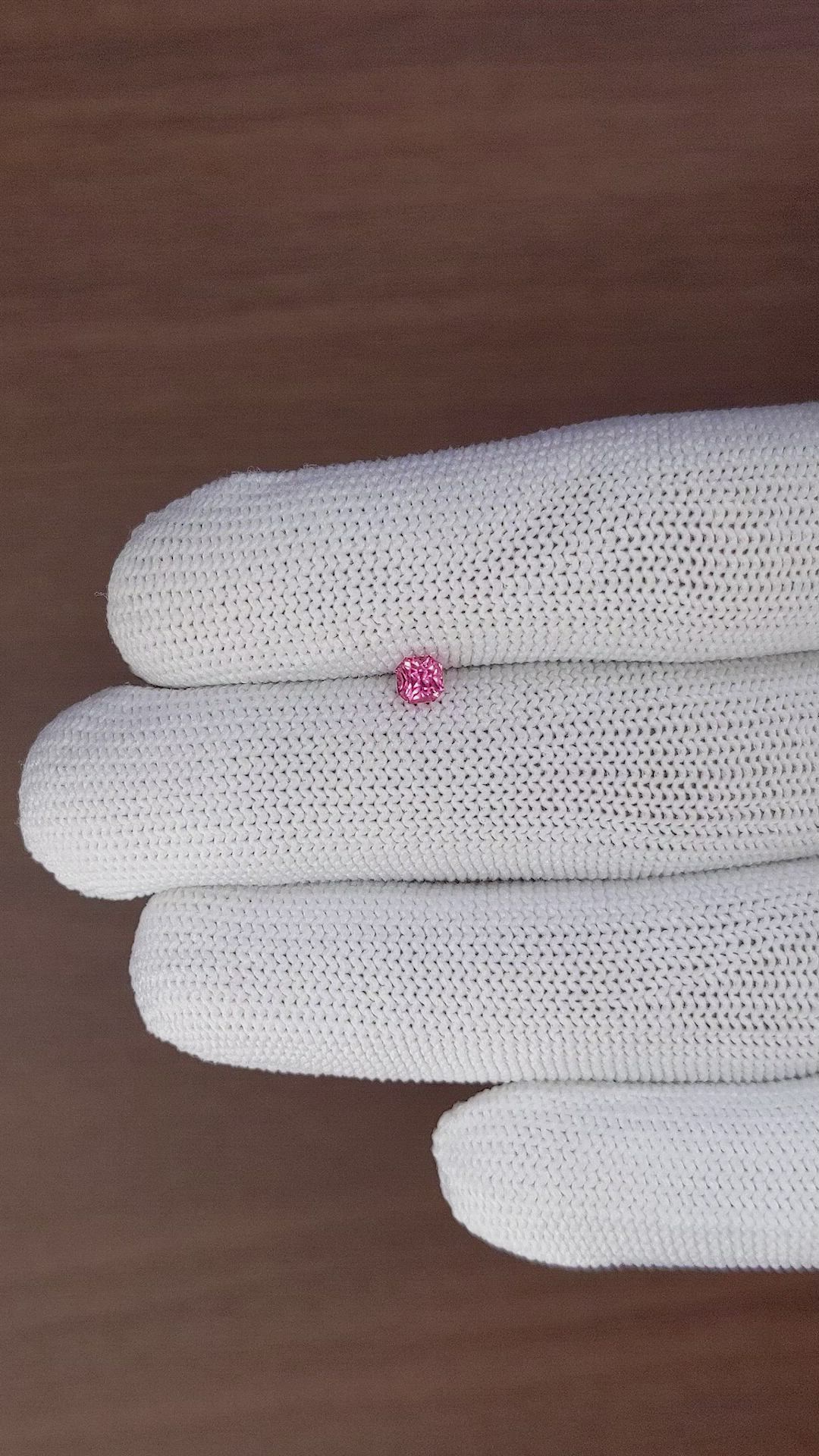 0.37 Ct. Pink Spinel from Tanzania Size Video