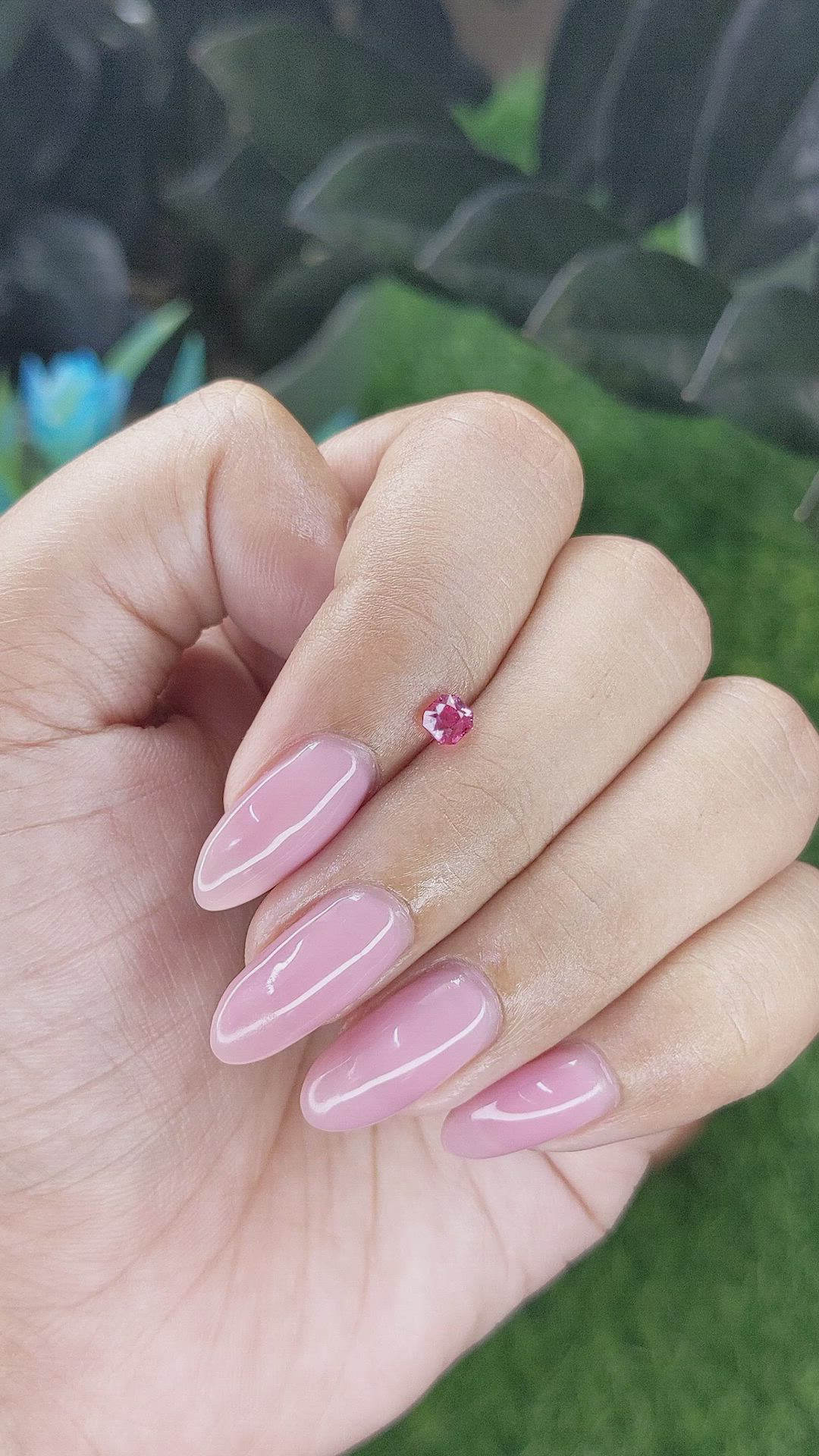 0.37 Ct. Pink Spinel from Tanzania Size Video