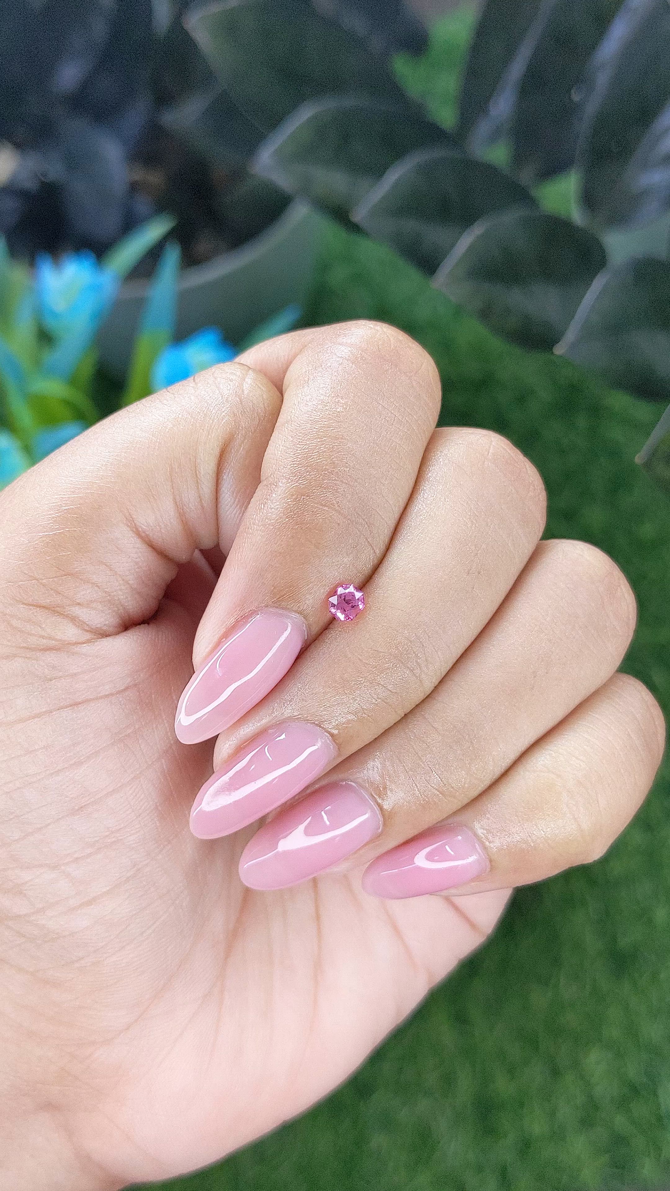 0.28 Ct. Pink Spinel from Tanzania Size Video