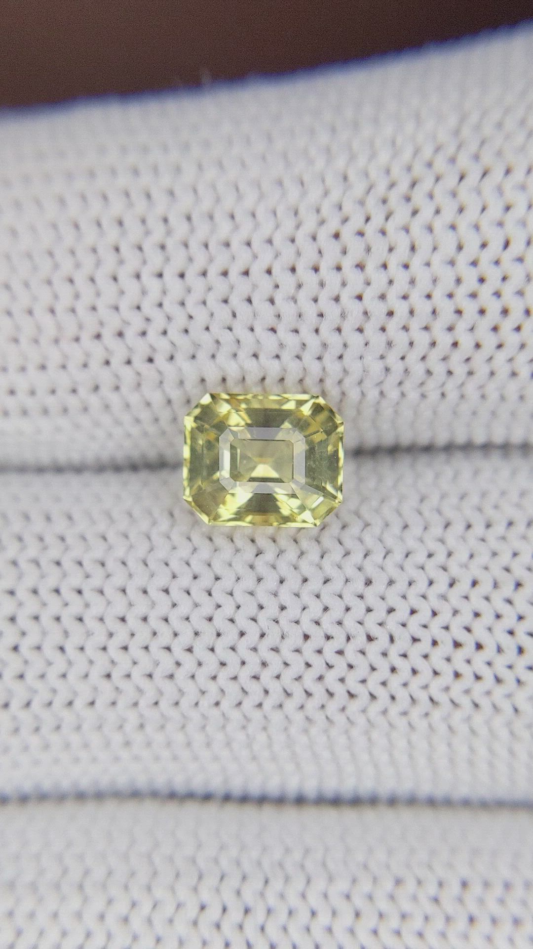 1.96 Ct. Yellowish Green Chrysoberyl from Tanzania Size Video
