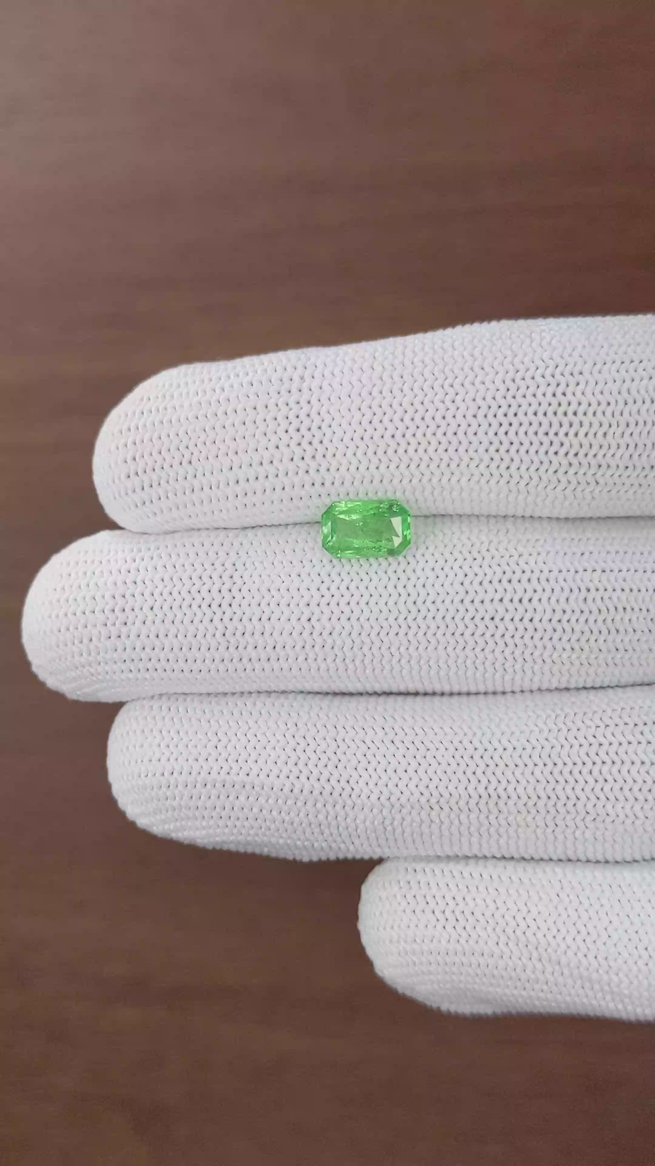 1.70 Ct. Tsavorite Garnet from Tanzania Size Video