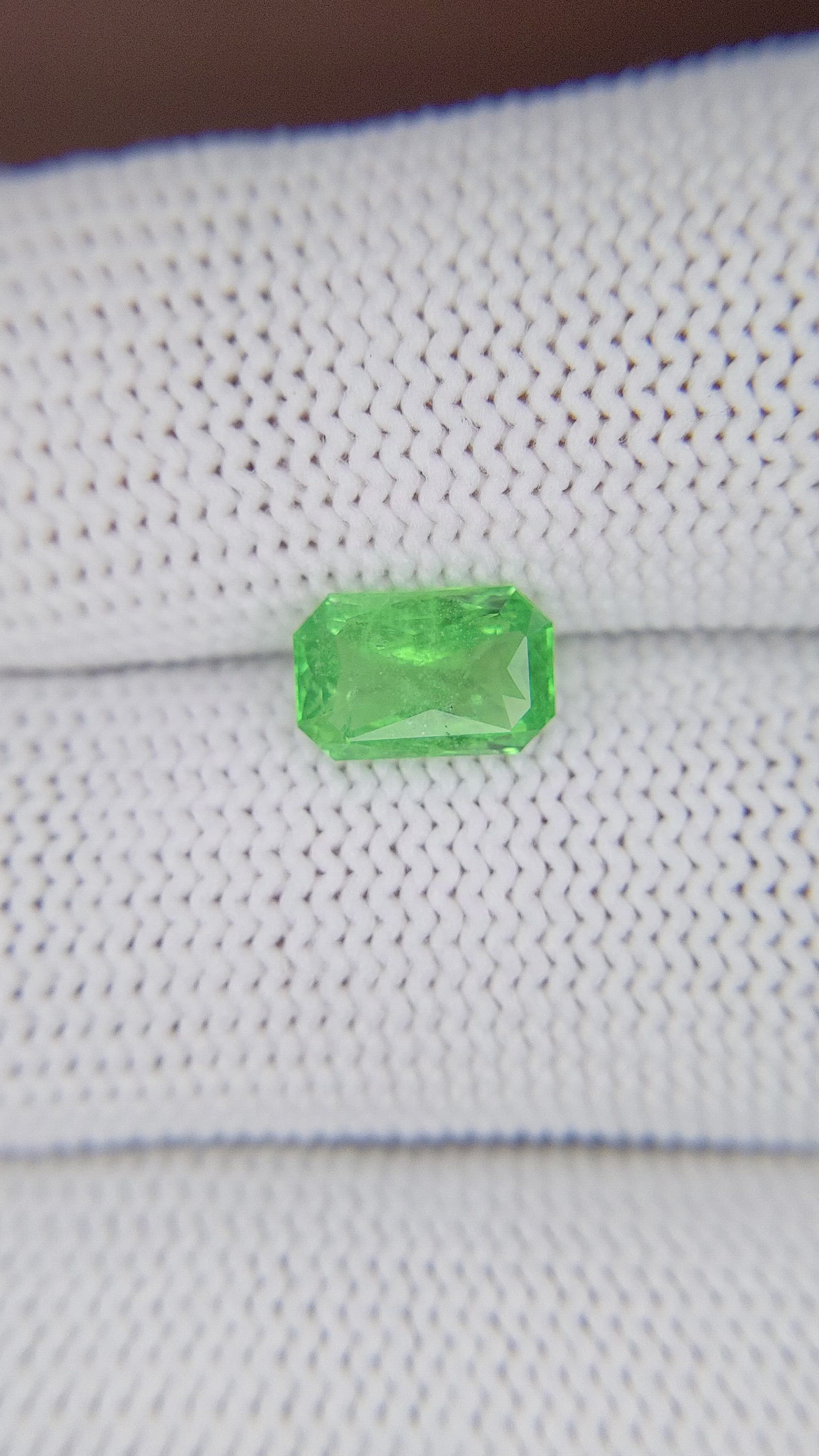 1.70 Ct. Tsavorite Garnet from Tanzania Size Video