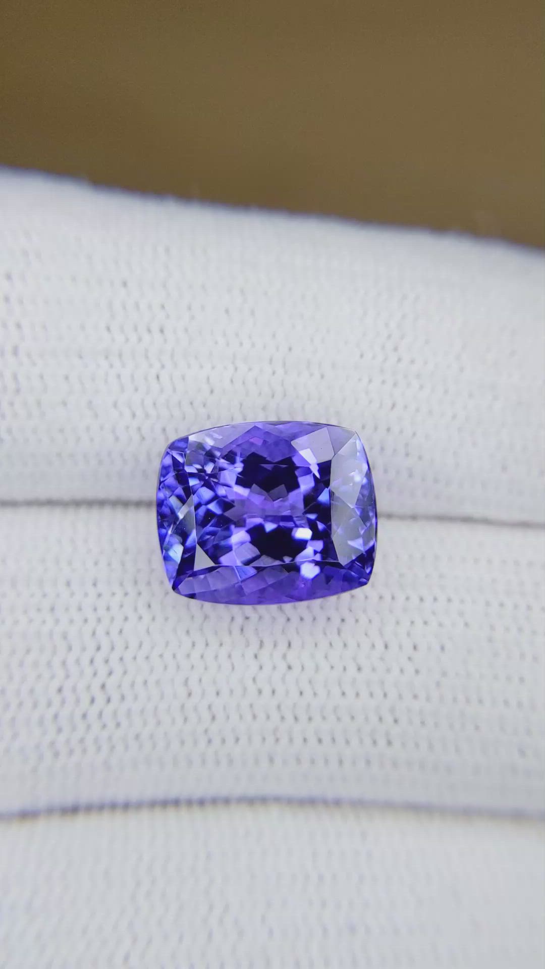 7.18 Ct. Violetish Blue Tanzanite from Tanzania Size Video