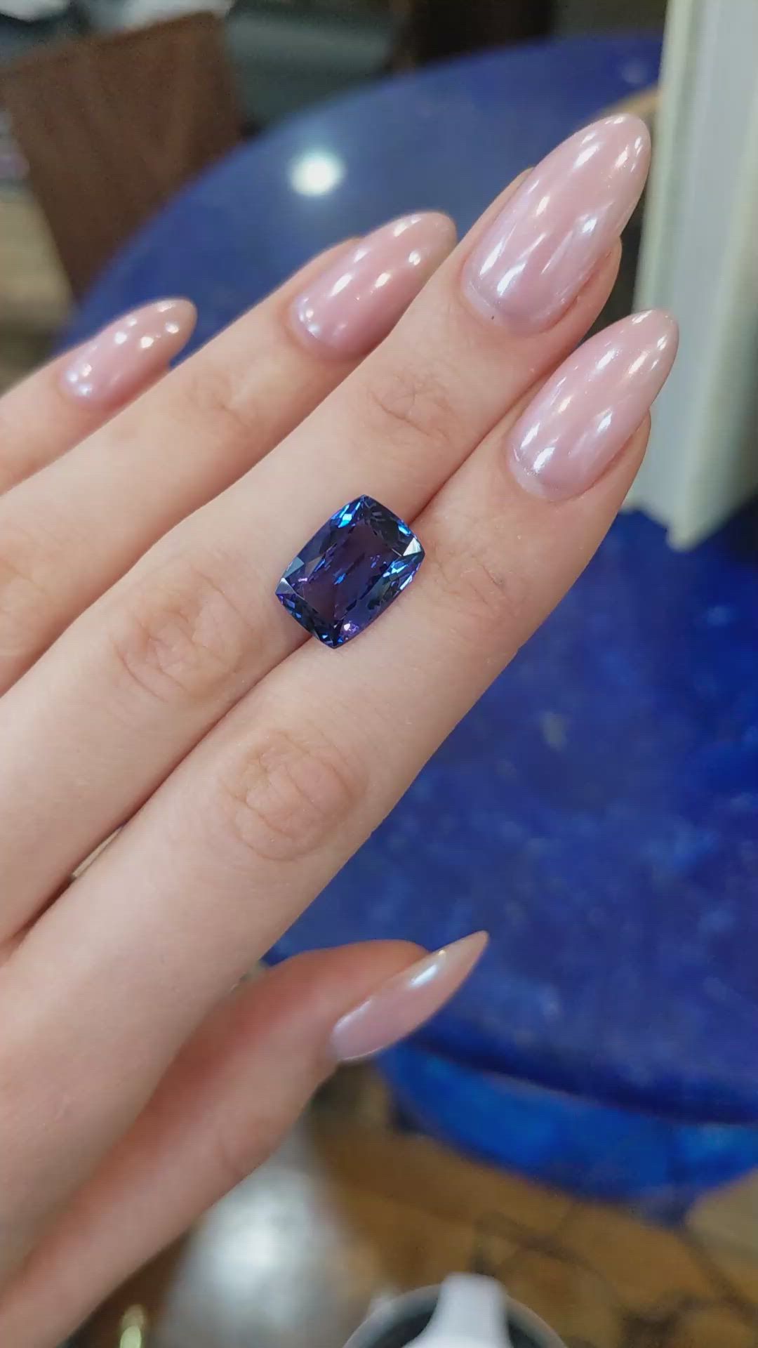 6.78 Ct. Blue Tanzanite from Tanzania Size Video