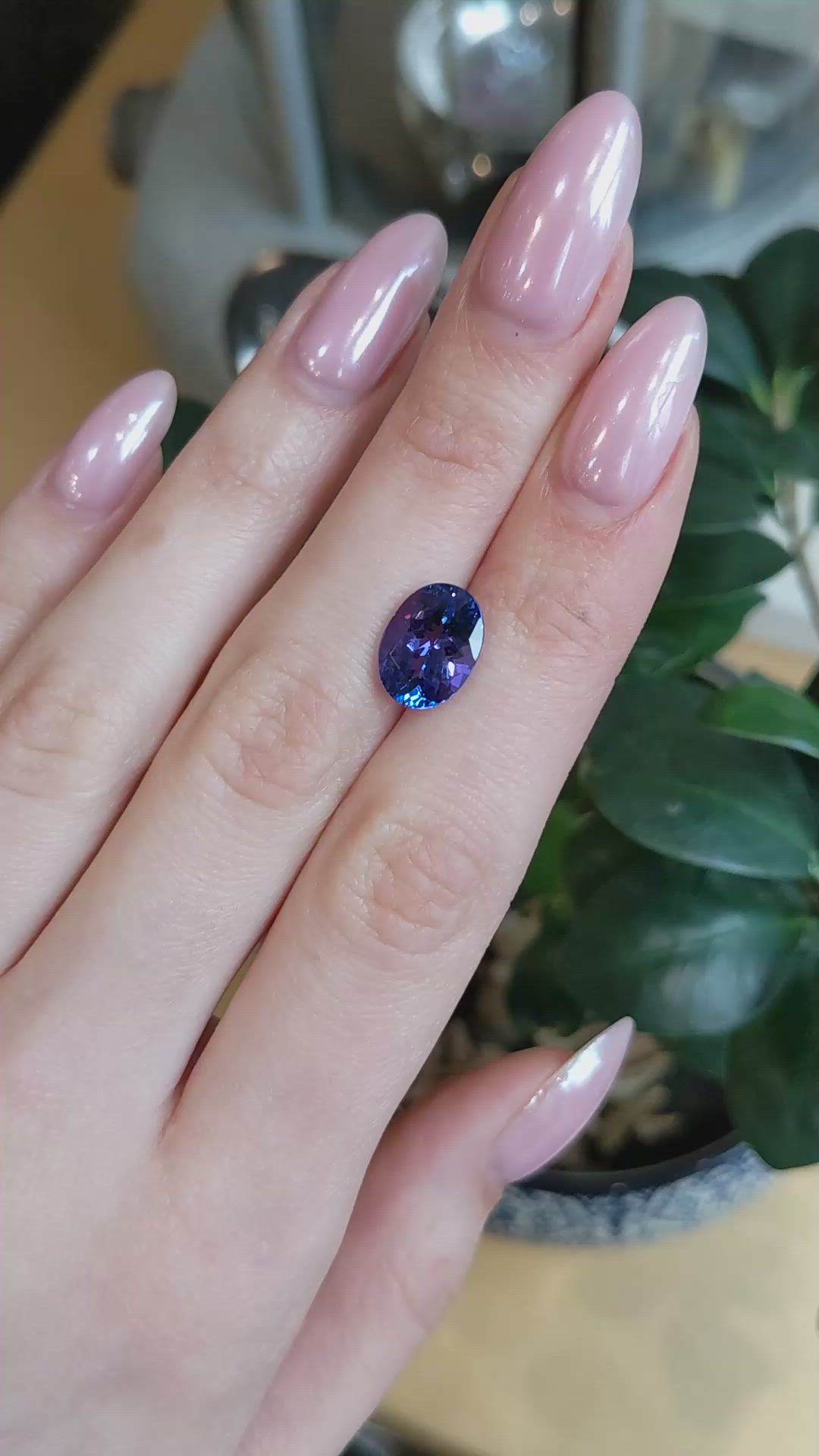 4.55 Ct. Blue Tanzanite from Tanzania Size Video