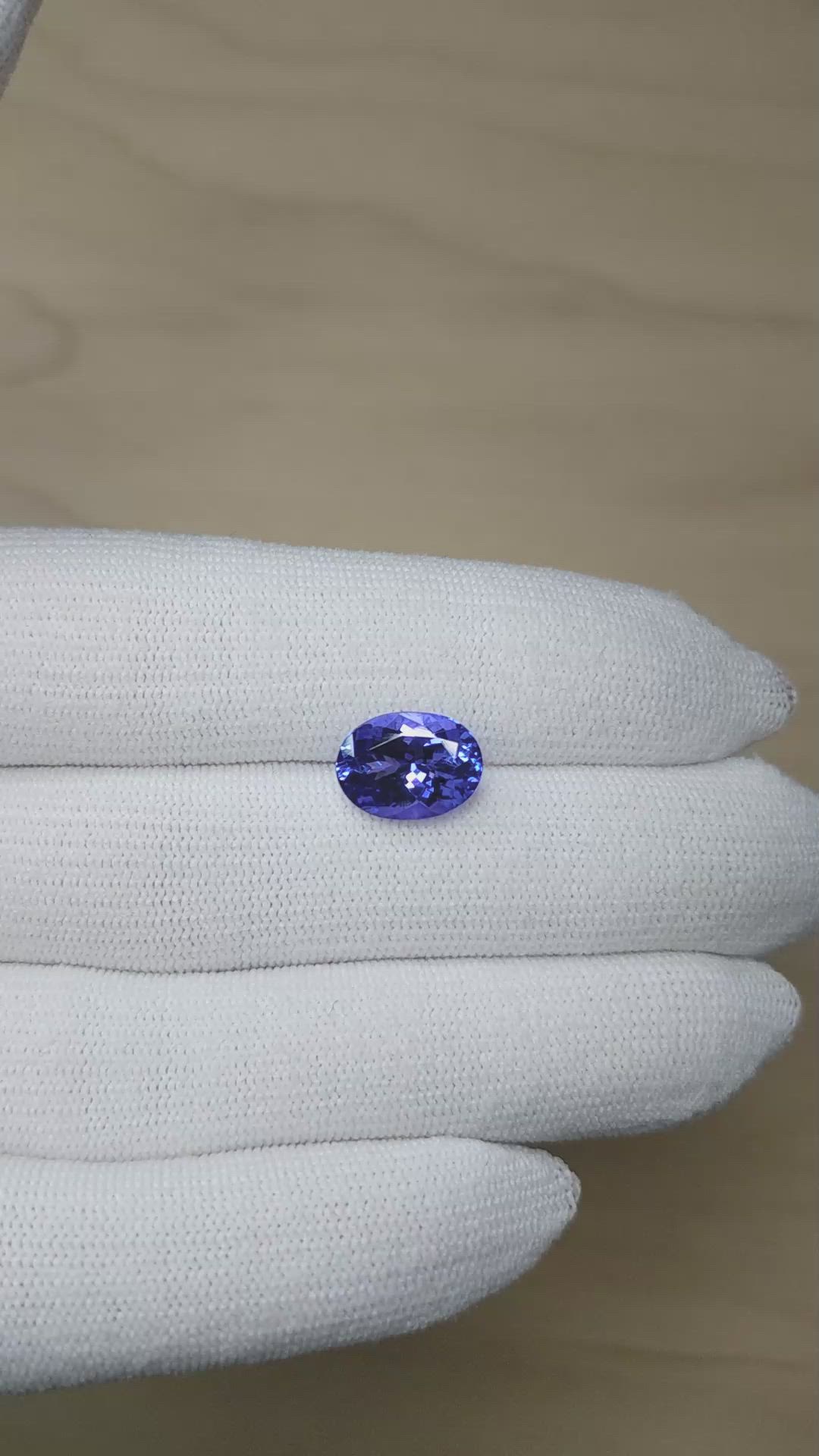 4.55 Ct. Blue Tanzanite from Tanzania Size Video