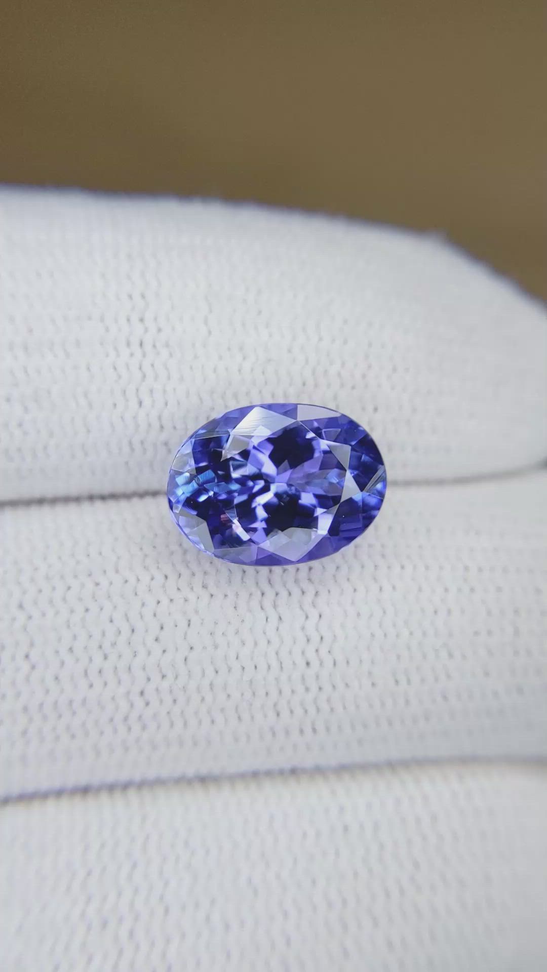 4.55 Ct. Blue Tanzanite from Tanzania Size Video