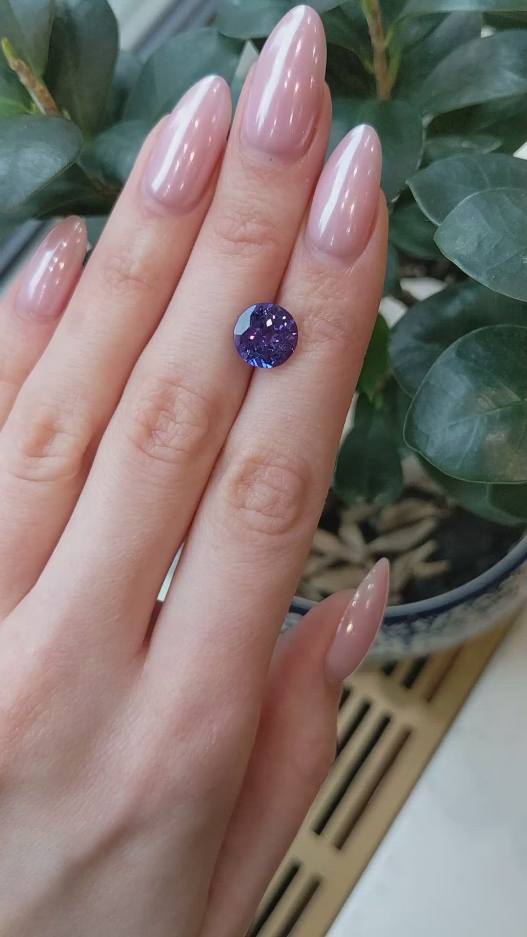 4.25 Ct. Violetish Blue Tanzanite from Tanzania Size Video