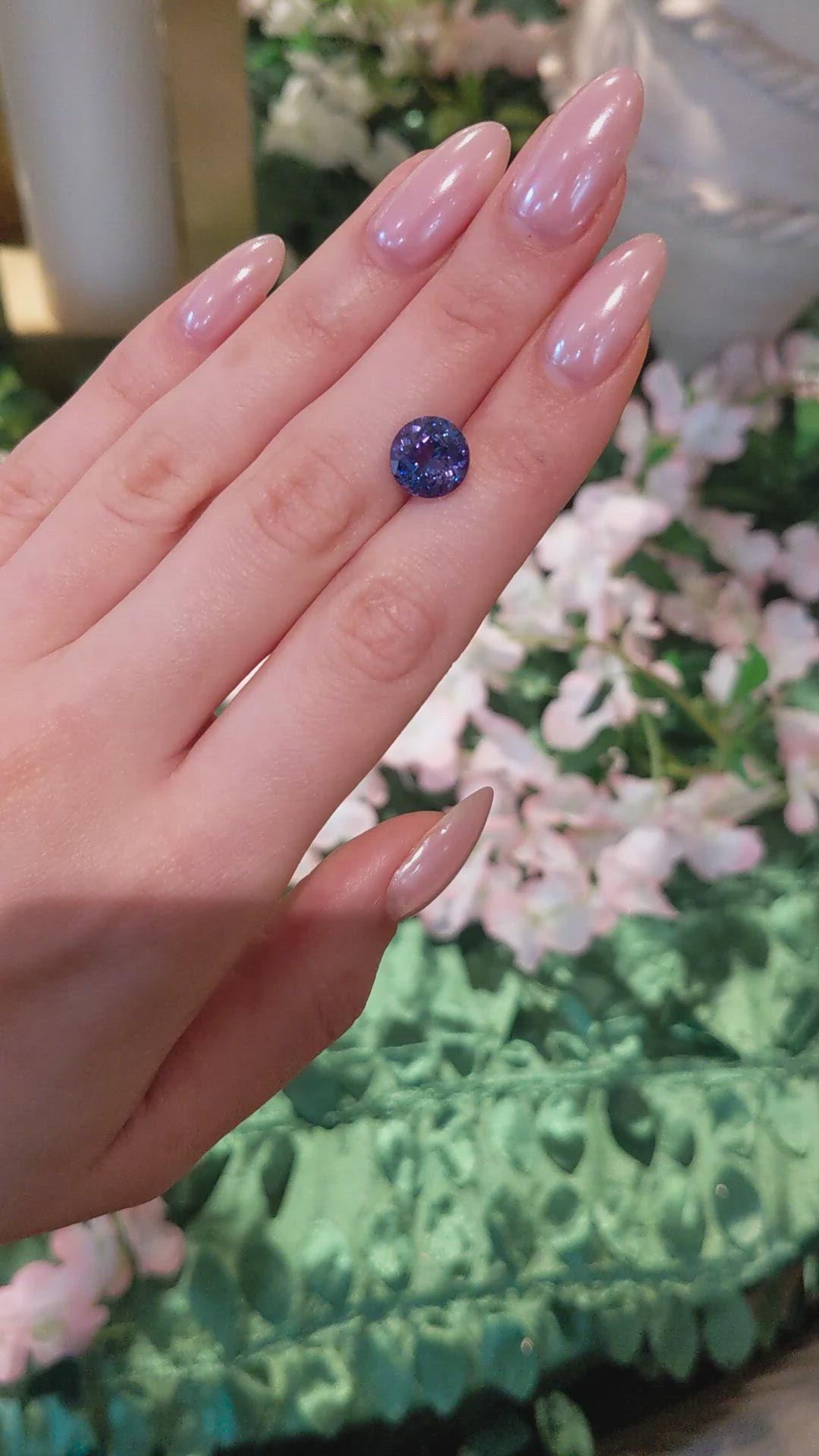 4.44 Ct. Blue Tanzanite from Tanzania Size Video