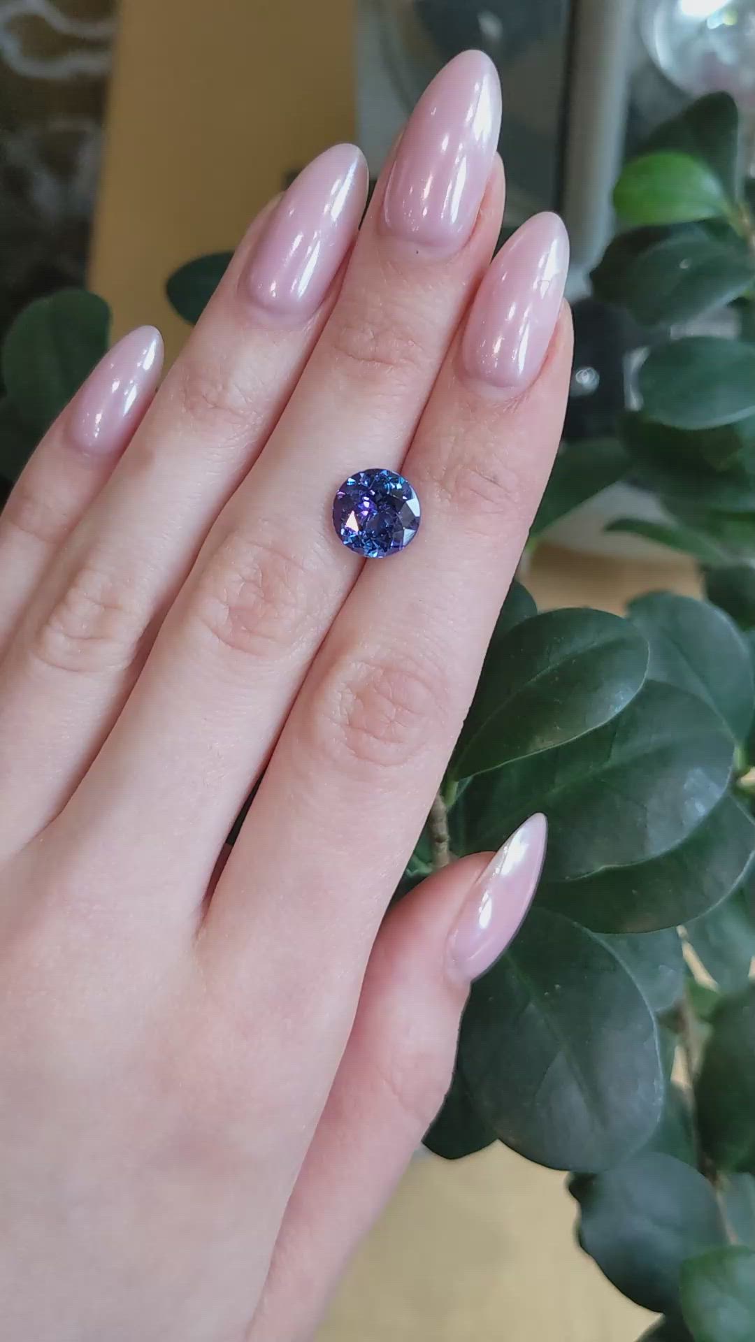 4.44 Ct. Blue Tanzanite from Tanzania Size Video
