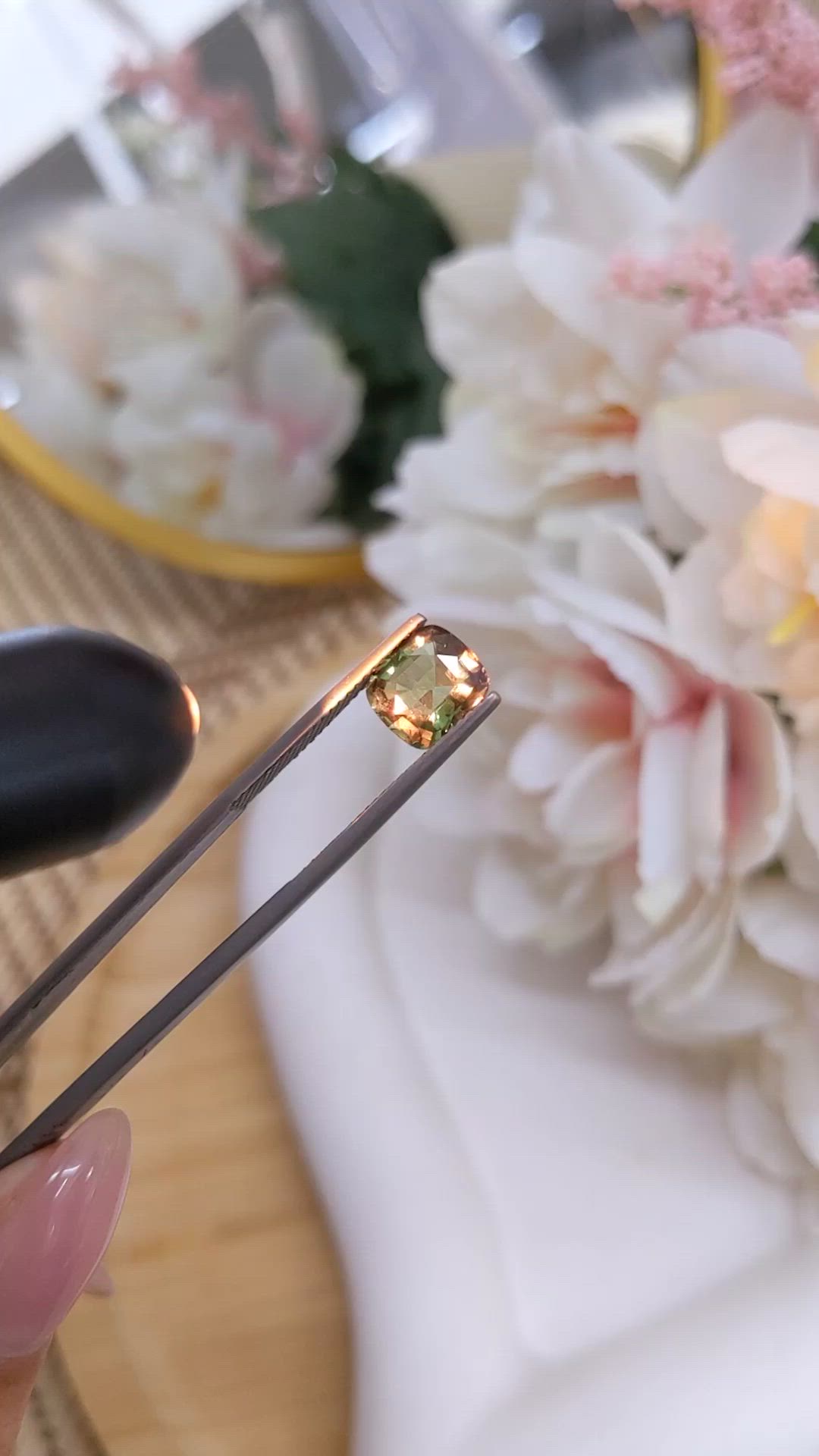 2.12 Ct. Alexandrite from Ceylon (Sri Lanka) Size Video