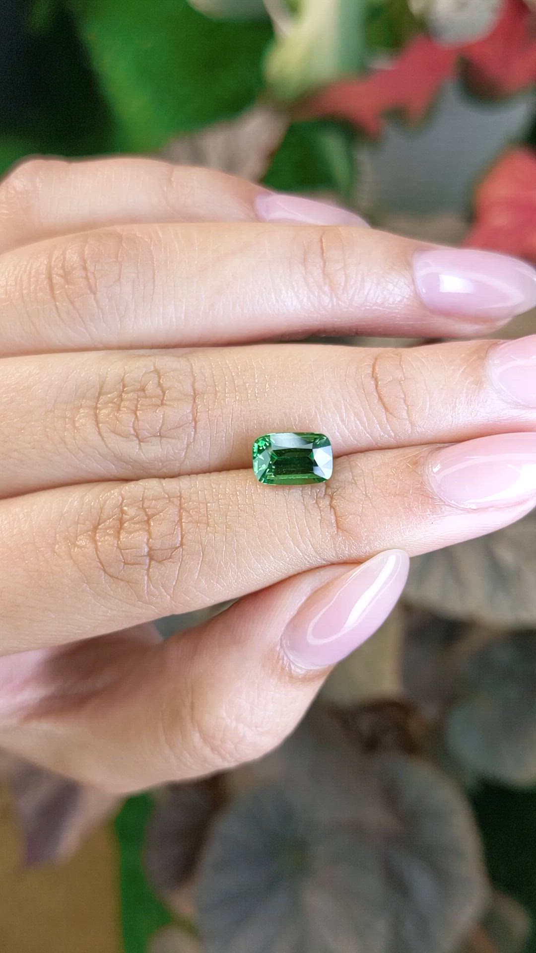 1.99 Ct. Tsavorite Garnet from Madagascar Size Video