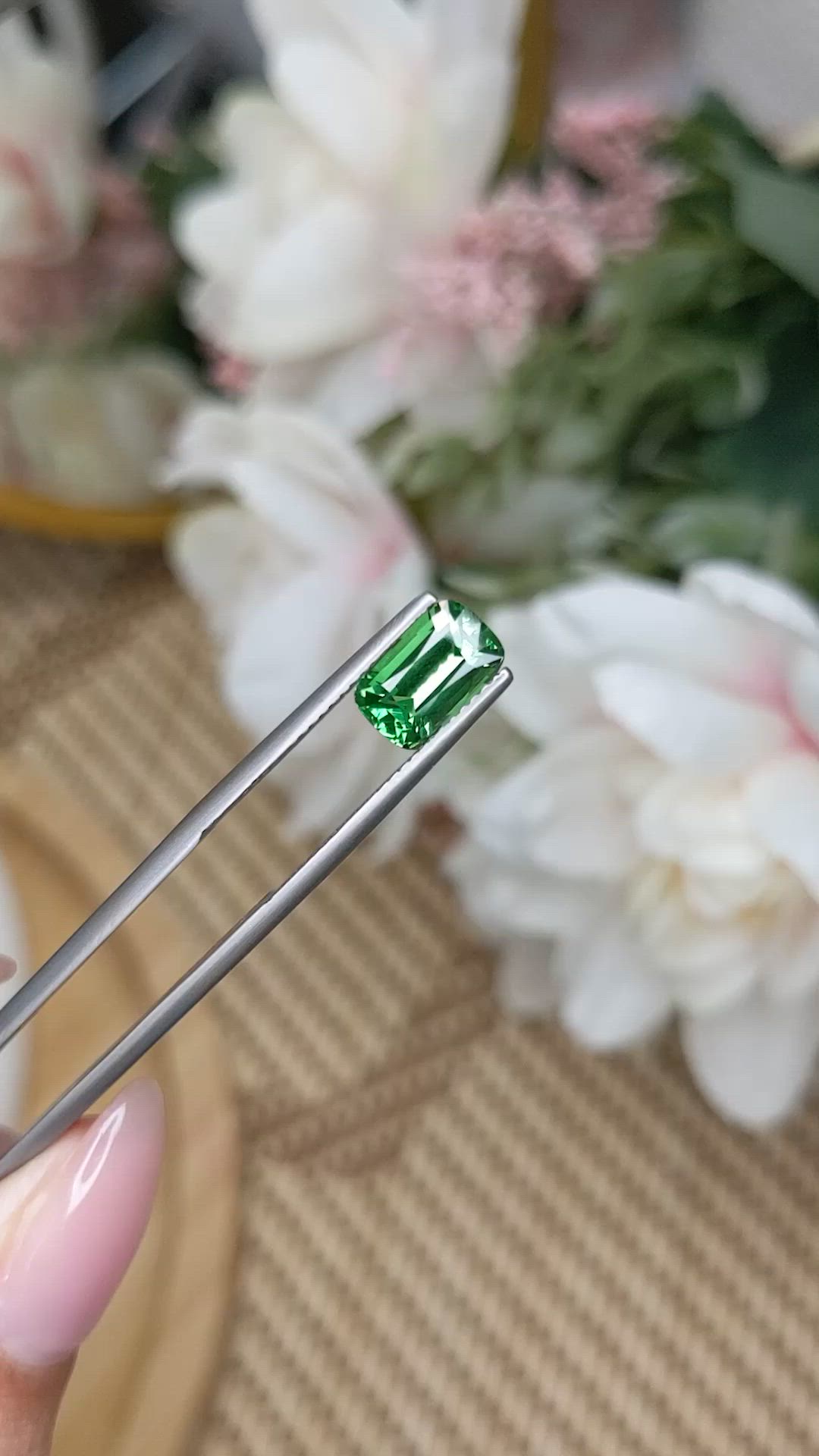 1.99 Ct. Tsavorite Garnet from Madagascar Size Video