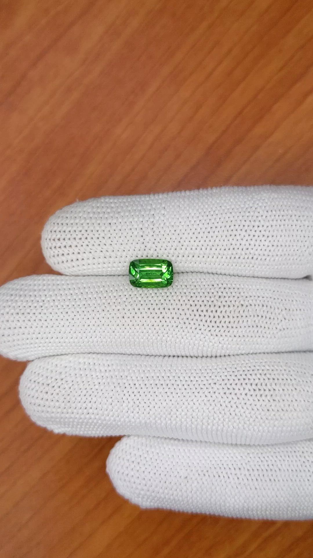 1.99 Ct. Tsavorite Garnet from Madagascar Size Video
