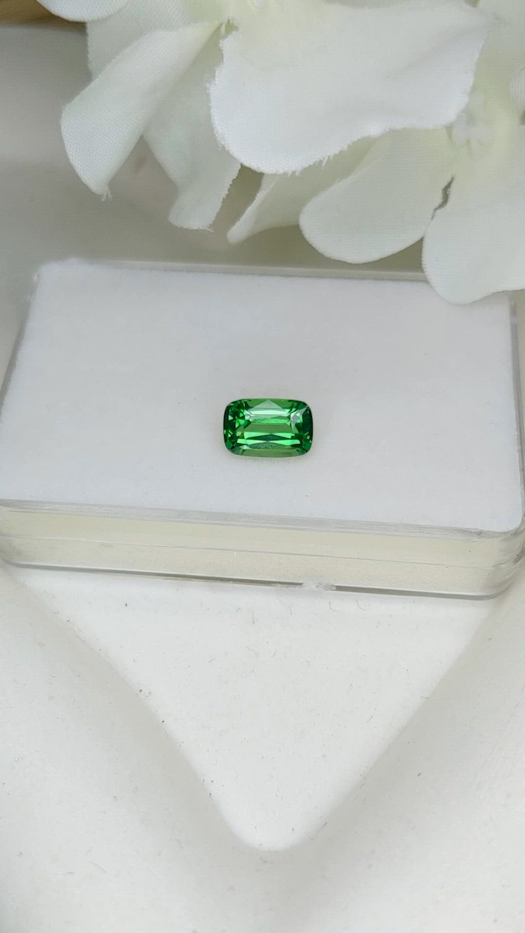 1.99 Ct. Tsavorite Garnet from Madagascar Size Video