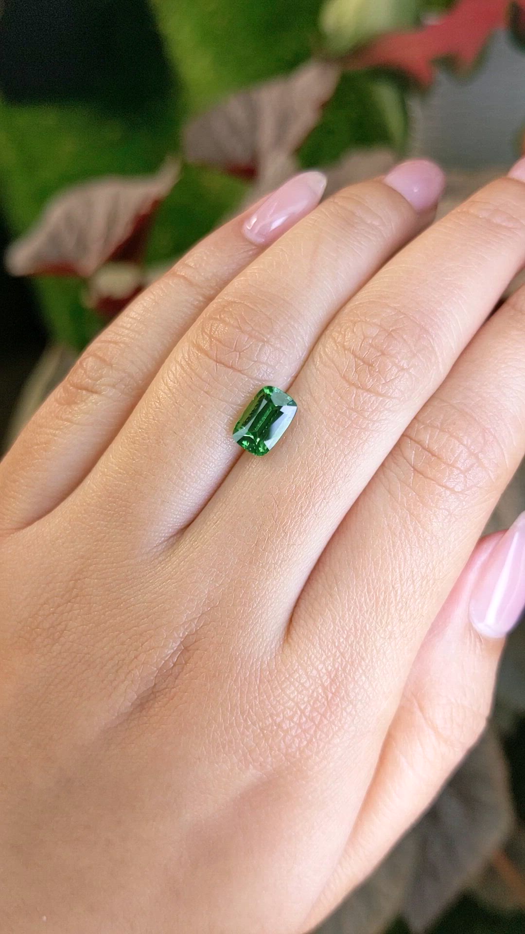 1.99 Ct. Tsavorite Garnet from Madagascar Size Video