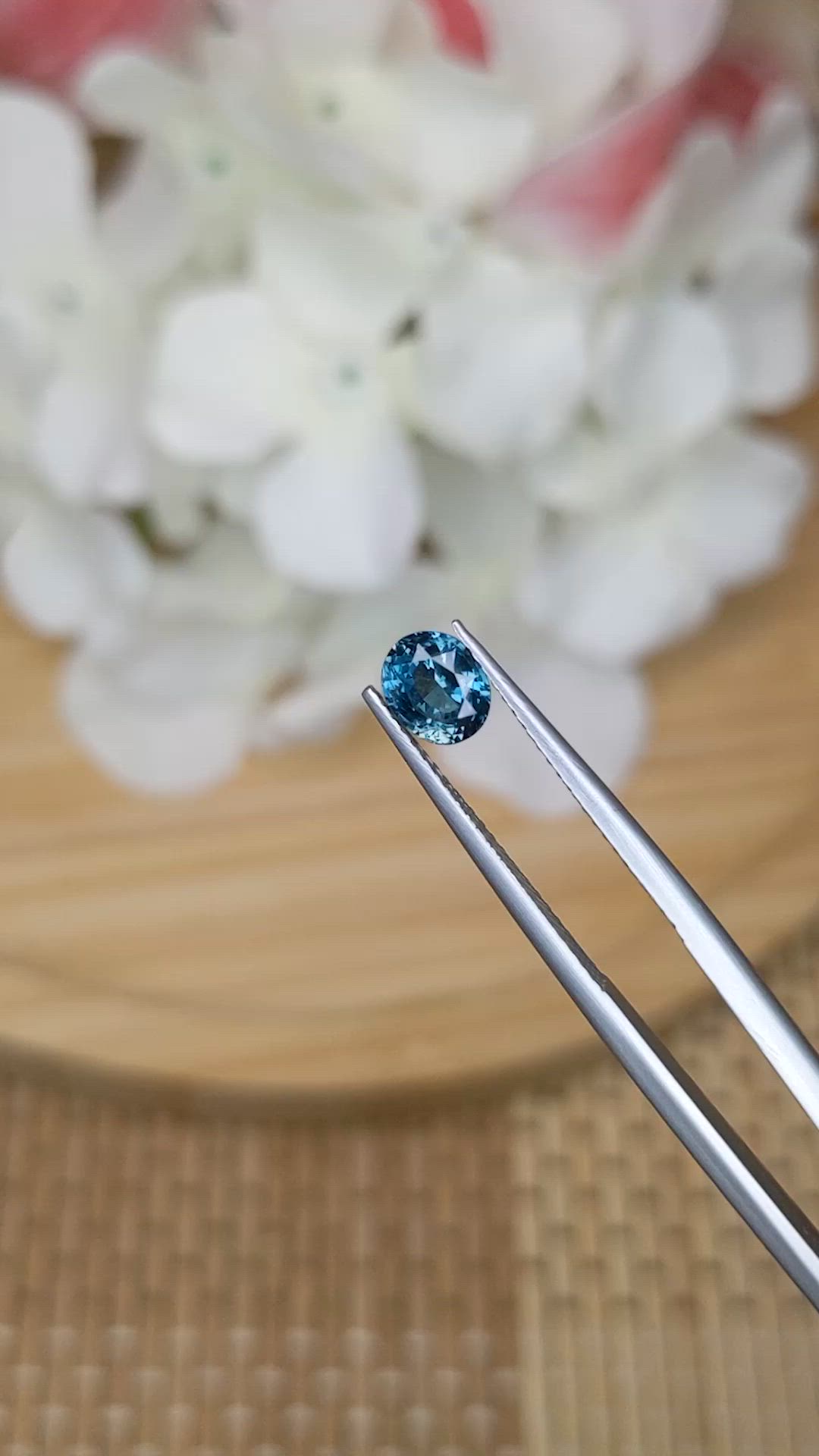 1.05 Ct. Greenish Blue Grandidierite from Ceylon (Sri Lanka) Size Video