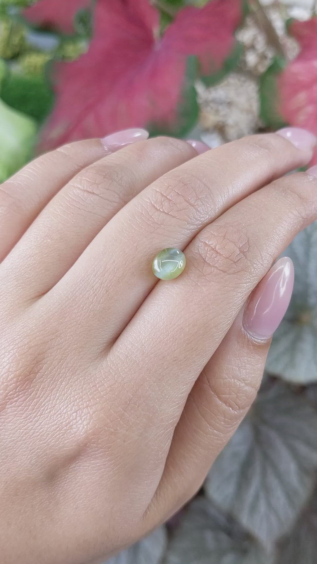 2.32 Ct. Yellowish Brown Cabochon Chrysoberyl from Ceylon (Sri Lanka) Size Video