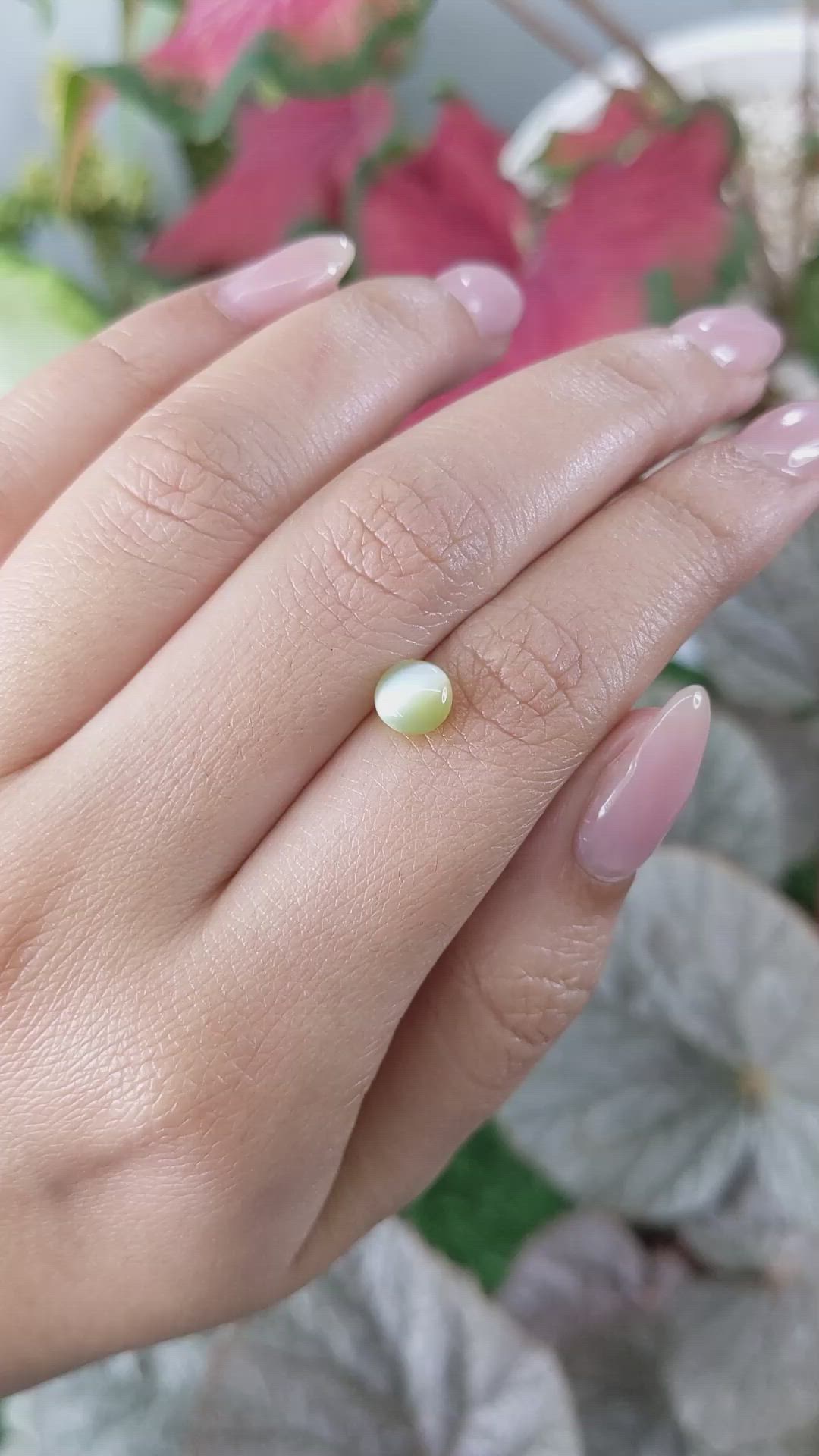 1.54 Ct. Yellowish Brown Cabochon Chrysoberyl from Ceylon (Sri Lanka) Size Video