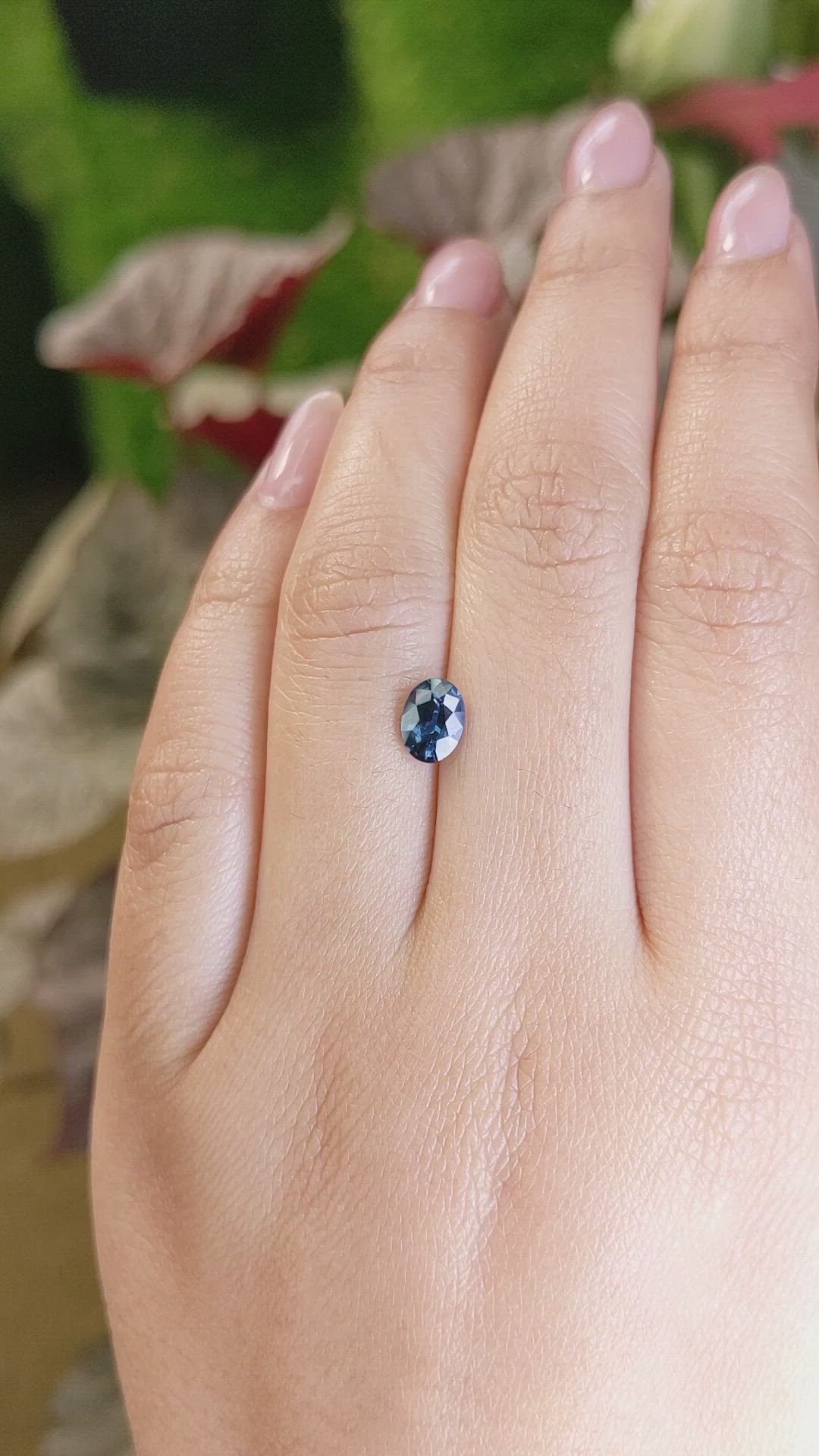 0.95 Ct. Blue Cobalt Spinel from Ceylon (Sri Lanka) Size Video