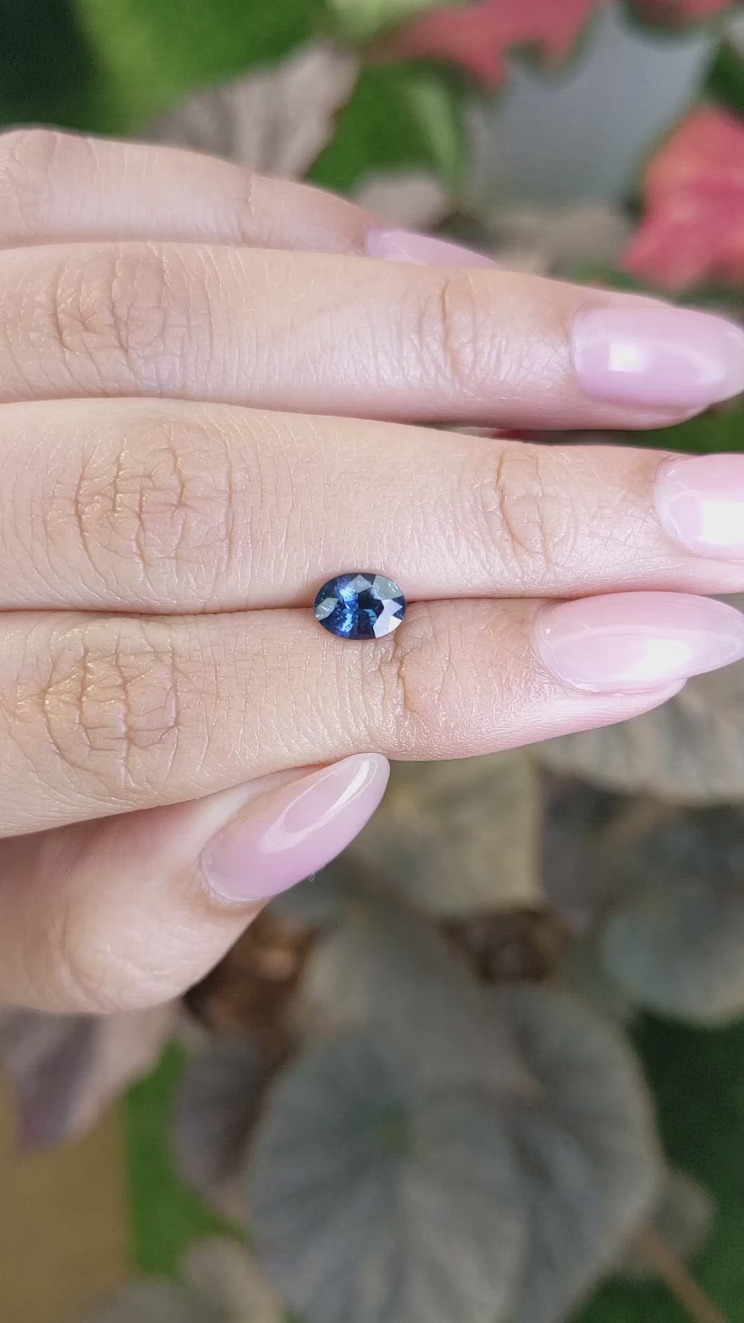 0.95 Ct. Blue Cobalt Spinel from Ceylon (Sri Lanka) Size Video