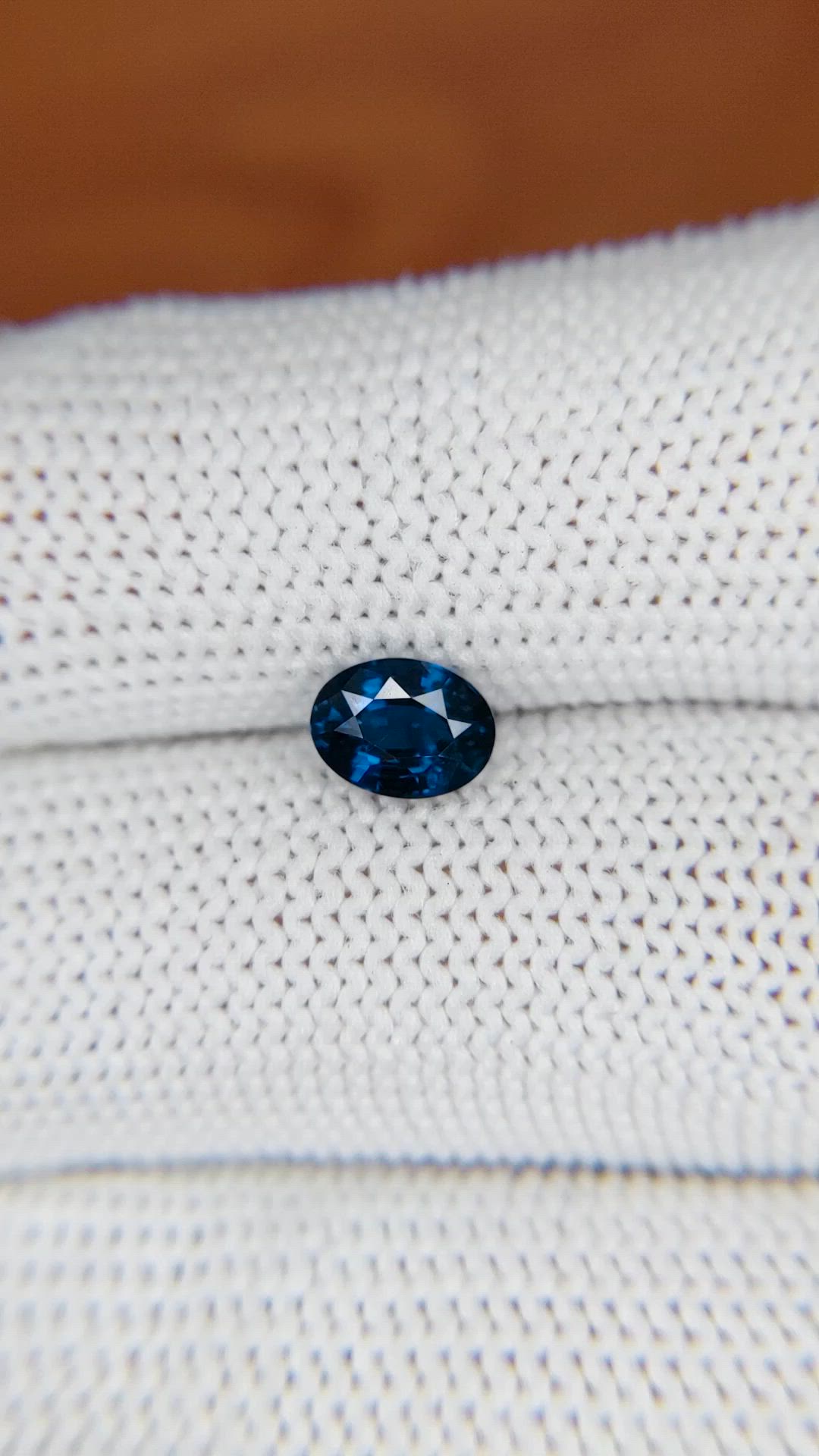 1.03 Ct. Blue Cobalt Spinel from Ceylon (Sri Lanka) Size Video